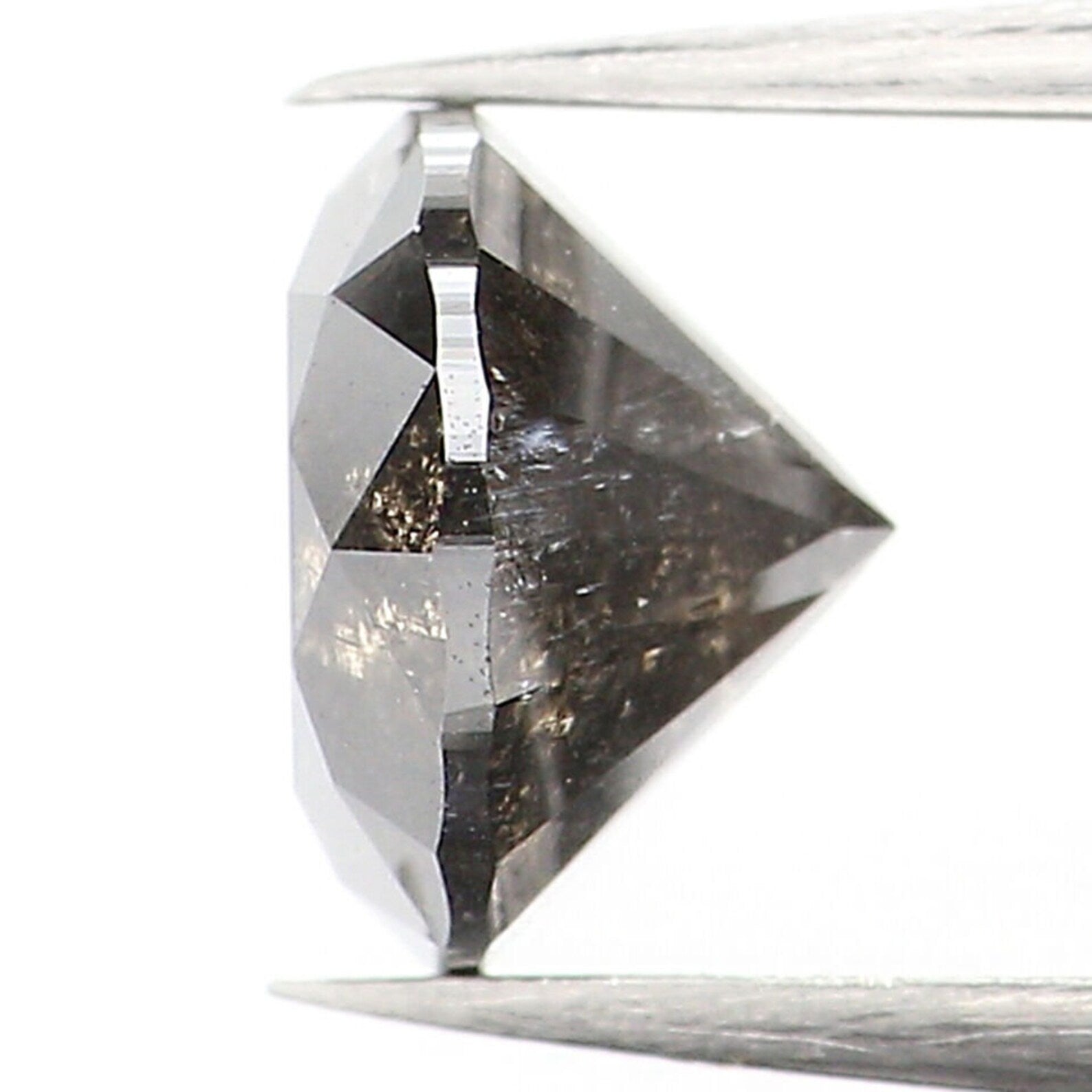 1.02 CT Natural Loose Round Shape Diamond Salt And Pepper Round Cut Diamond 6.10 MM Natural Loose Diamond Round Brilliant Cut Diamond QN1453
