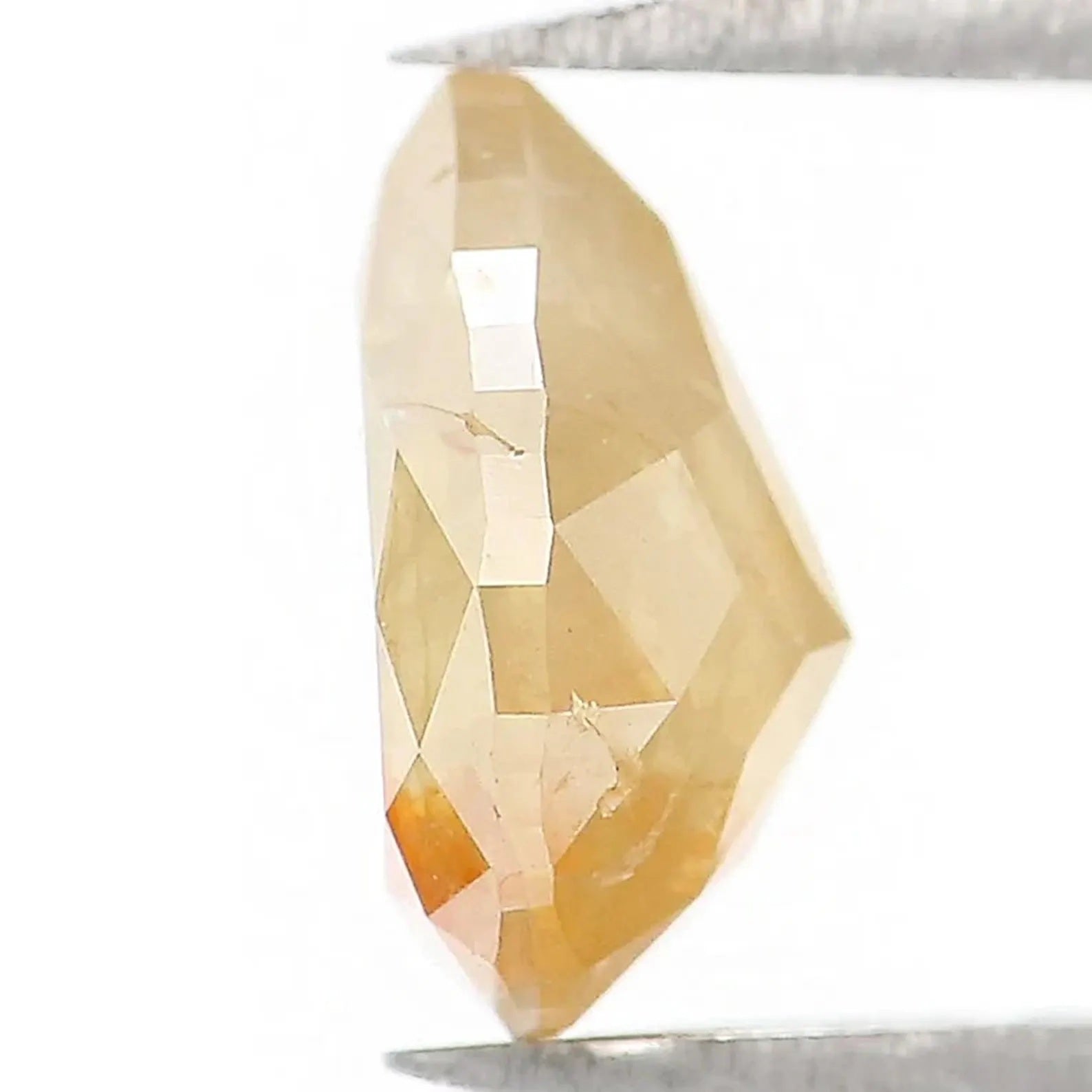 1.01 Ct Natural Loose Pear Shape Diamond Yellow Color Pear Diamond 7.40 MM Natural Loose Yellow Color Diamond Pear Rose Cut Diamond NQ1755