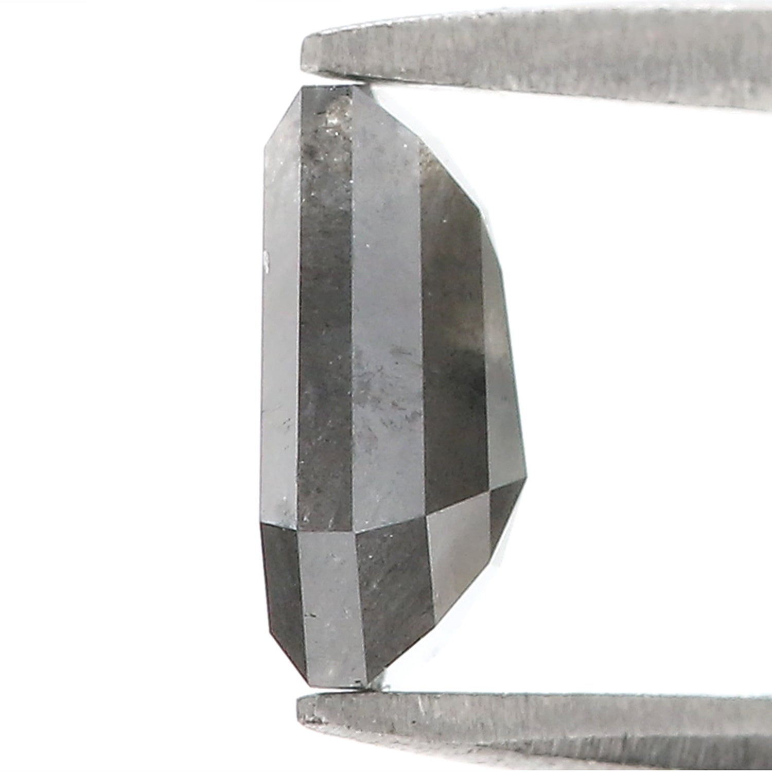 1.33 CT Natural Loose Coffin Shape Diamond Salt And Pepper Coffin Diamond 7.90 MM Natural Black Grey Color Coffin Rose Cut Diamond LQ3315