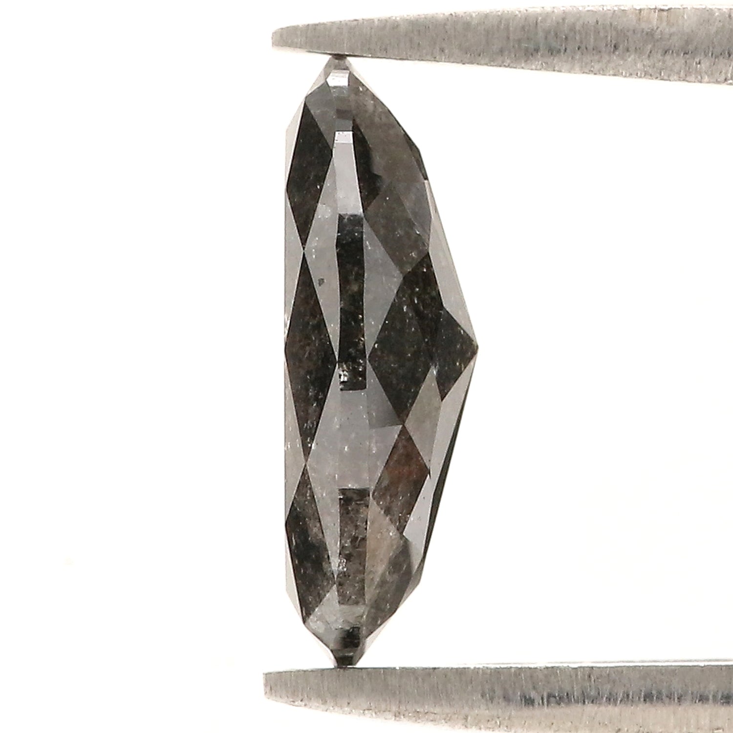 2.60 CT Natural Loose Oval Shape Diamond Salt And Pepper Oval Diamond 11.70 MM Natural Loose Black Grey Color Oval Rose Cut Diamond L3406