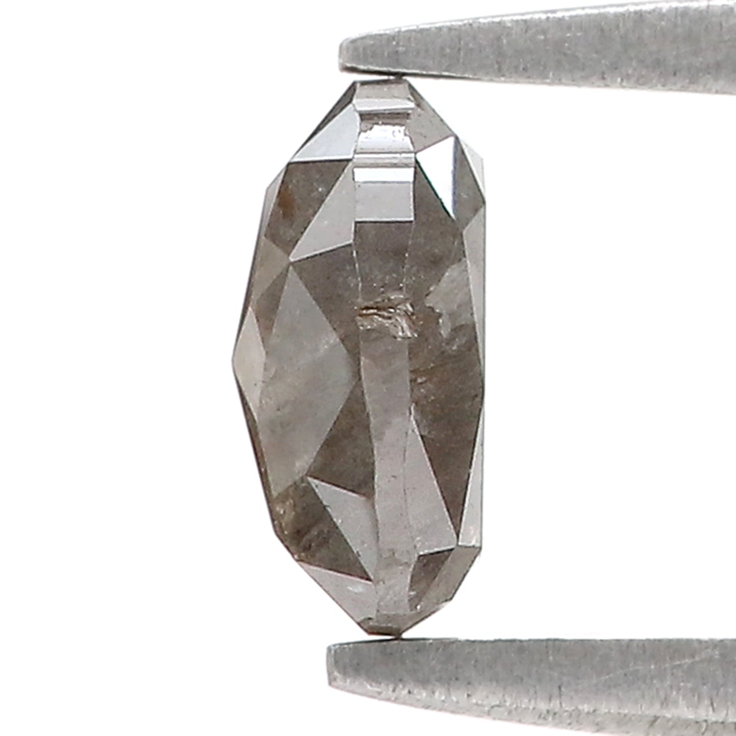 0.94 CT Natural Loose Oval Shape Diamond Brown Grey Color Oval Cut Diamond 6.70 MM Natural Loose Diamond Grey Brown Oval Shape Rose Cut Diamond N2657