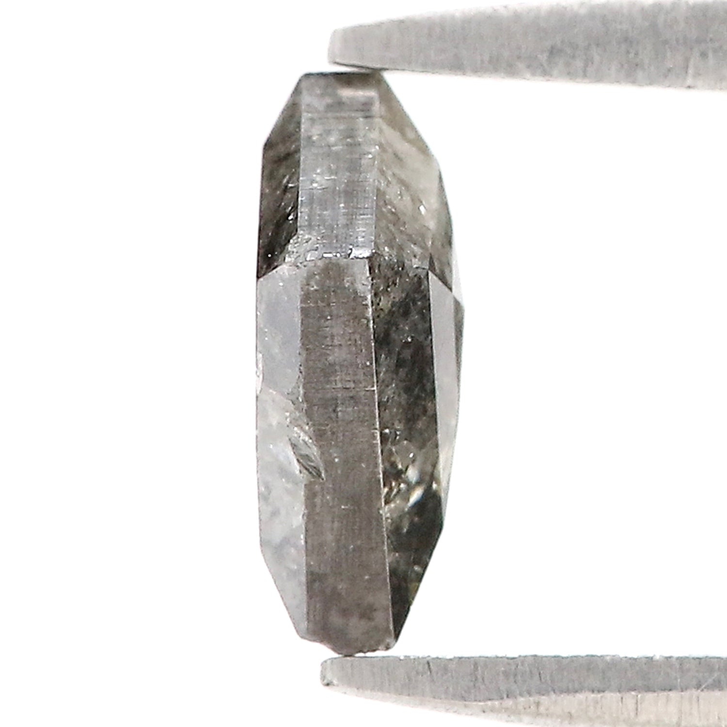 0.90 CT Natural Loose Kite Shape Diamond Salt And Pepper Kite Diamond 7.95 MM Natural Black Grey Color Diamond Kite Rose Cut Diamond N2607