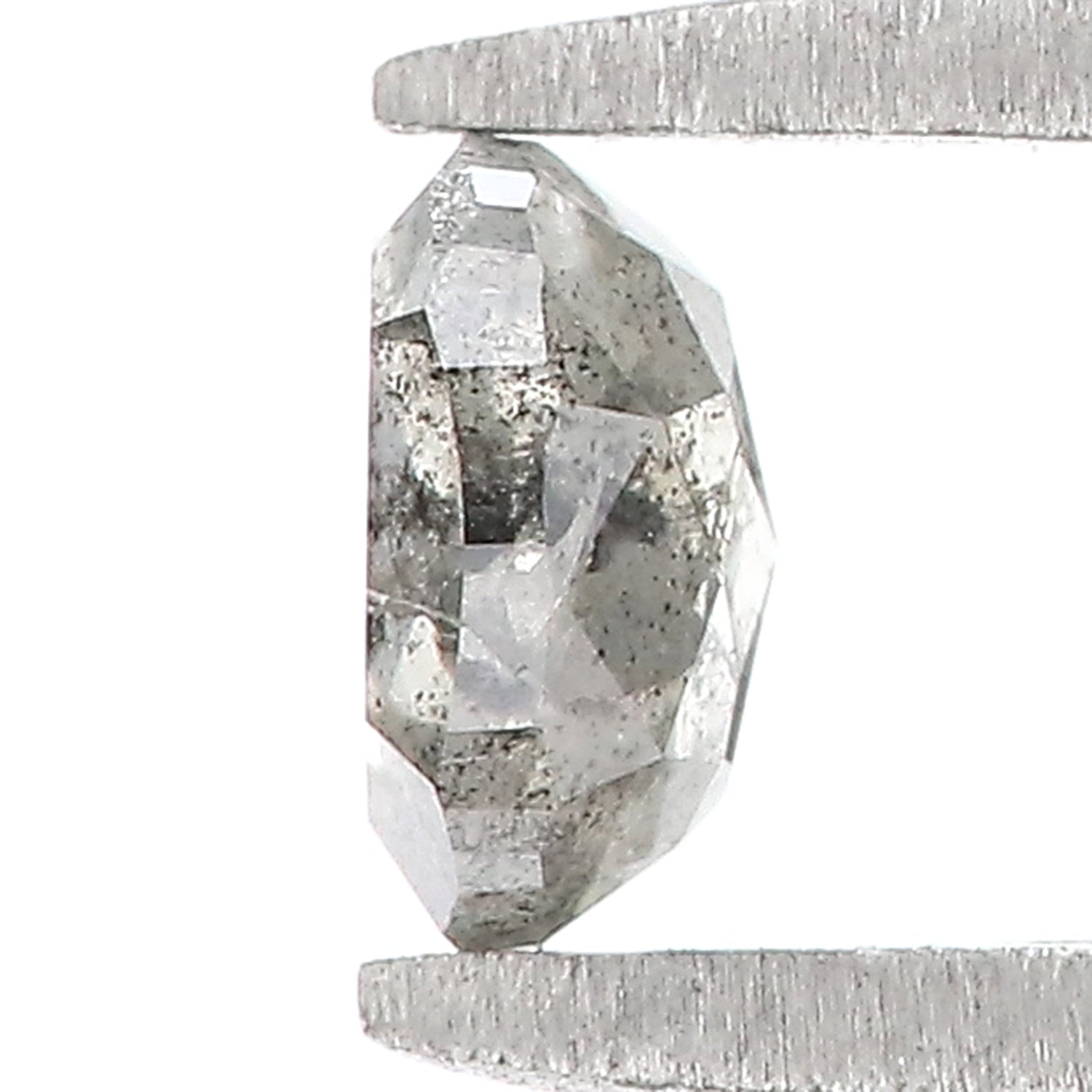 0.46 Ct Natural Loose Oval Shape Diamond Black Grey Color Oval Cut Diamond 5.10 MM Natural Loose Salt and Pepper Oval Shape Diamond QL383