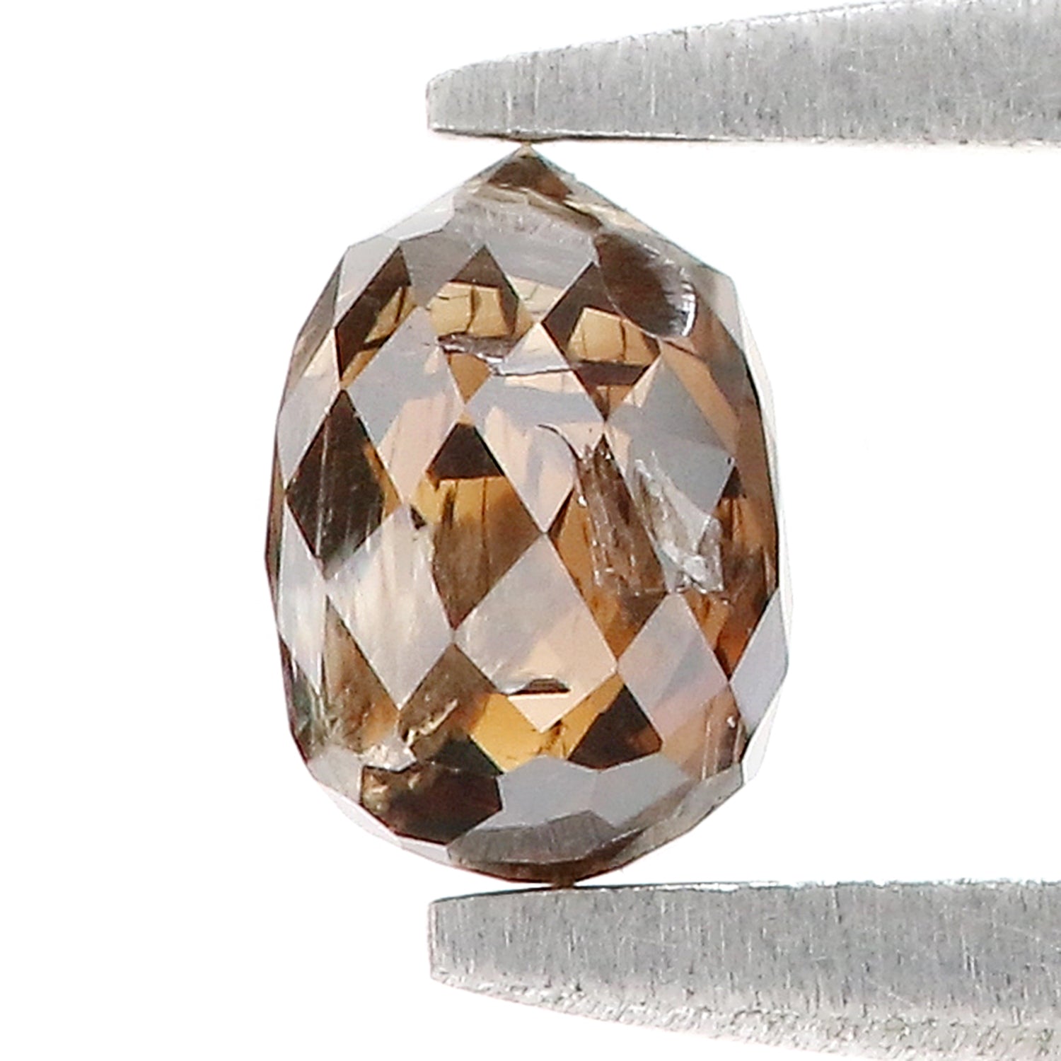 0.48 Ct Natural Loose Briolette Shape Diamond Brown Color Drop Diamond 4.60 MM Natural Loose Brown Color Briolette Rose Cut Diamond LQ9259