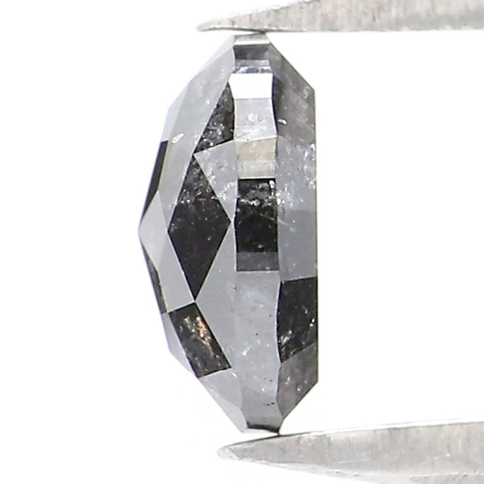 0.60 CT Natural Loose Oval Shape Diamond Salt And Pepper Oval Cut Diamond 5.60 MM Natural Loose Diamond Oval Shape Rose Cut Diamond NQ2053