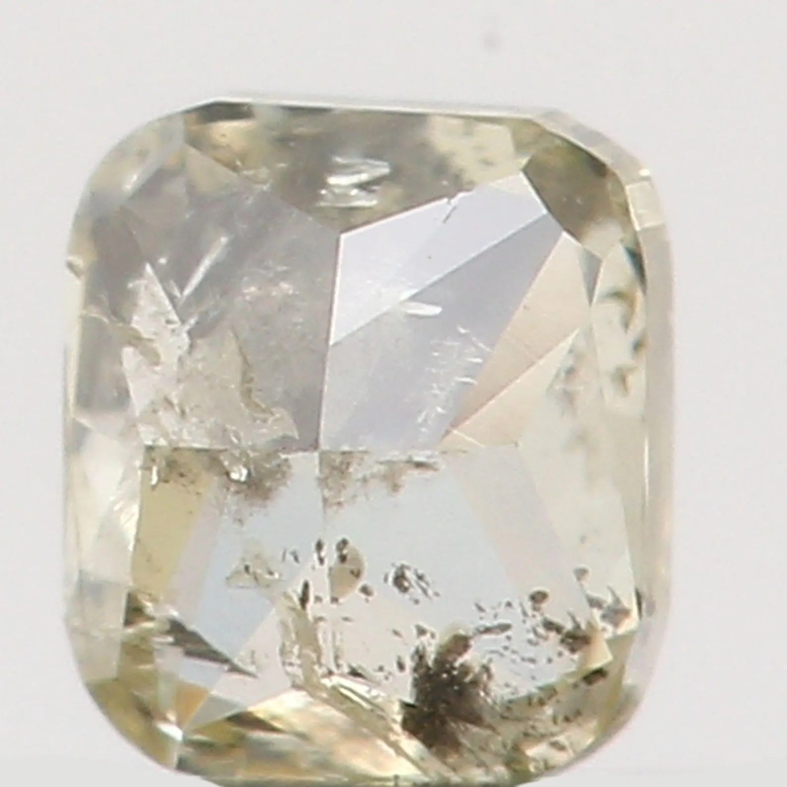 0.13 Ct Natural Loose Diamond Cushion Light Yellow Color I2 Clarity 2.90 MM N7392