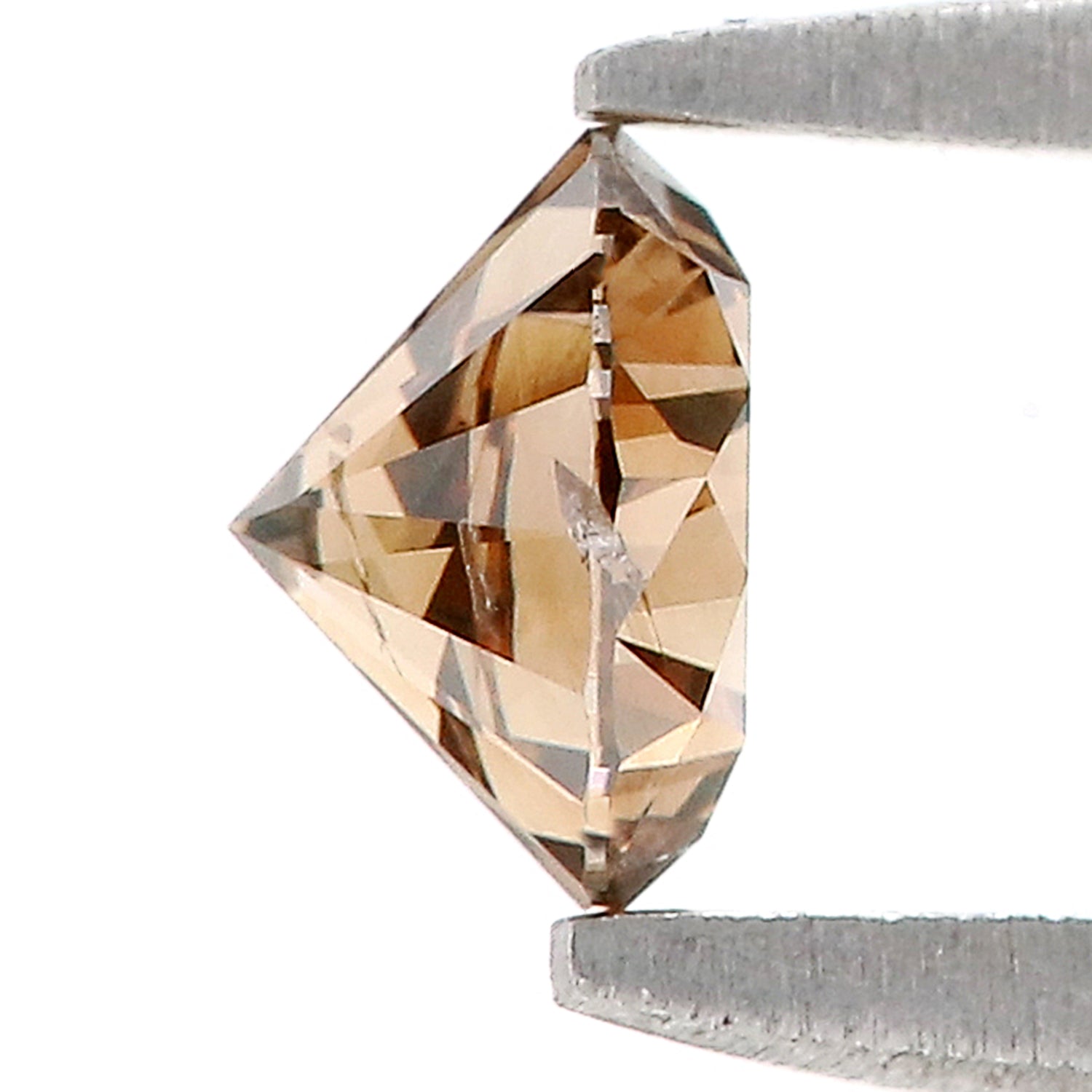 0.39 Ct Natural Loose Round Shape Diamond Brown Color Round Cut Diamond 4.65 MM Natural Loose Brown Color Round Brilliant Cut Diamond LQ672
