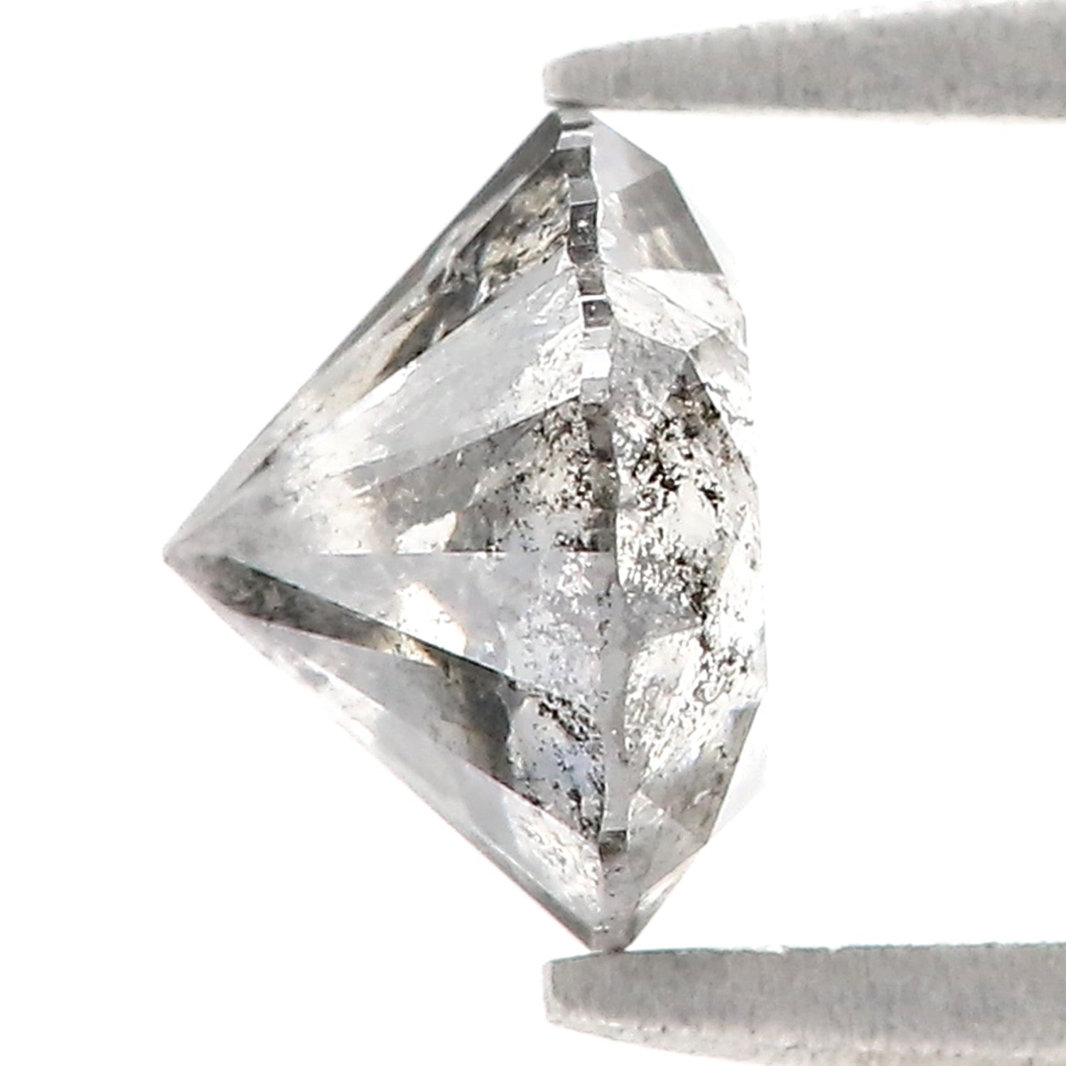 1.44 Ct Natural Loose Round Shape Diamond Salt And Pepper Round Cut Diamond 6.90 MM Natural Loose Diamond Round Brilliant Cut Diamond LQ9352