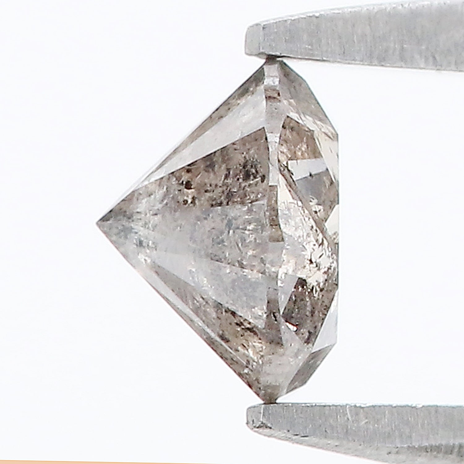 0.70 CT Natural Loose Round Shape Diamond Salt And Pepper Round Diamond 5.35 MM Natural Black Grey Color Round Brilliant Cut Diamond LQ065