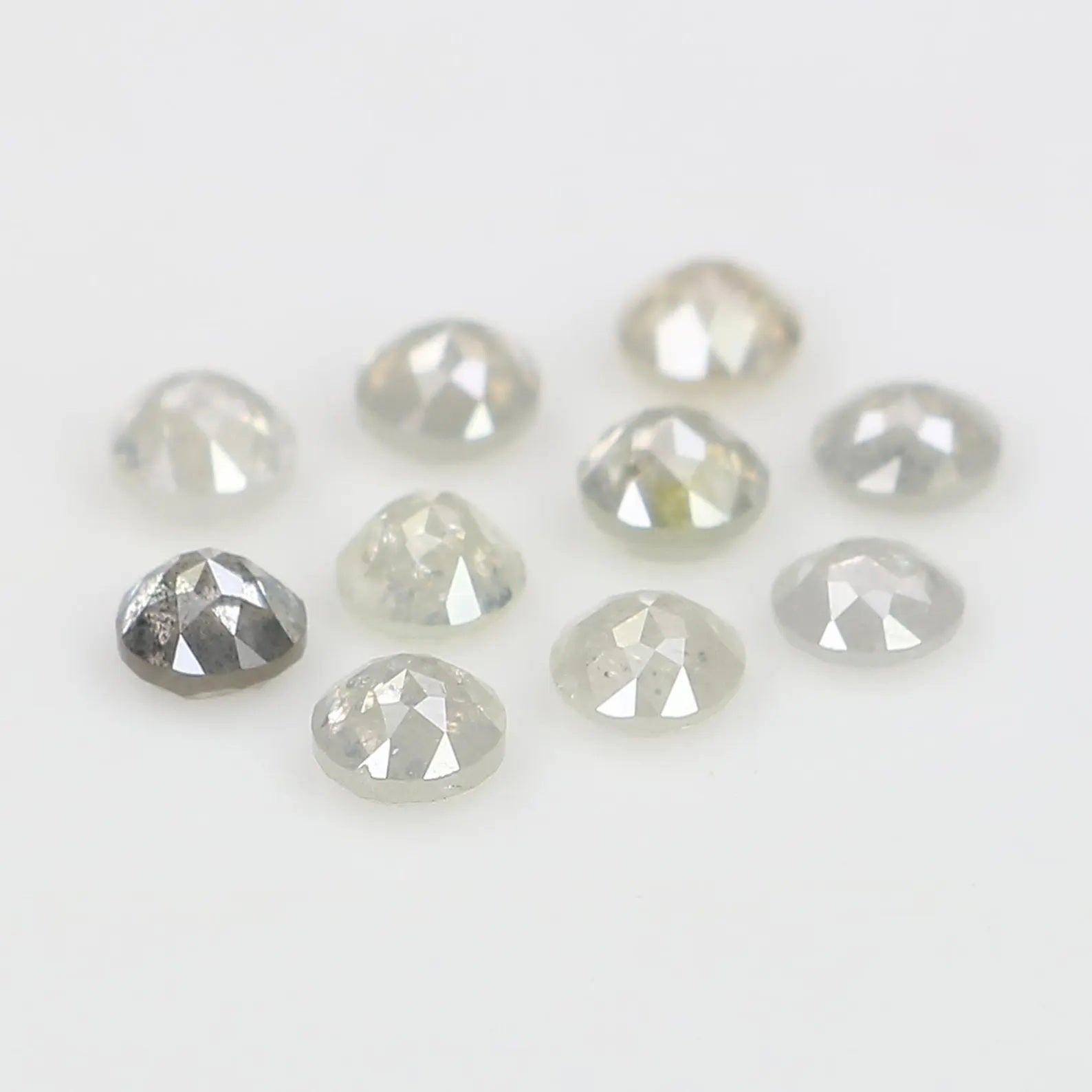 1.08 CT Natural Loose Round Shape Diamond Grey Color Round Diamond 2.75 MM Natural Loose Diamond Grey Color Round Rose Cut Diamond NQ2559