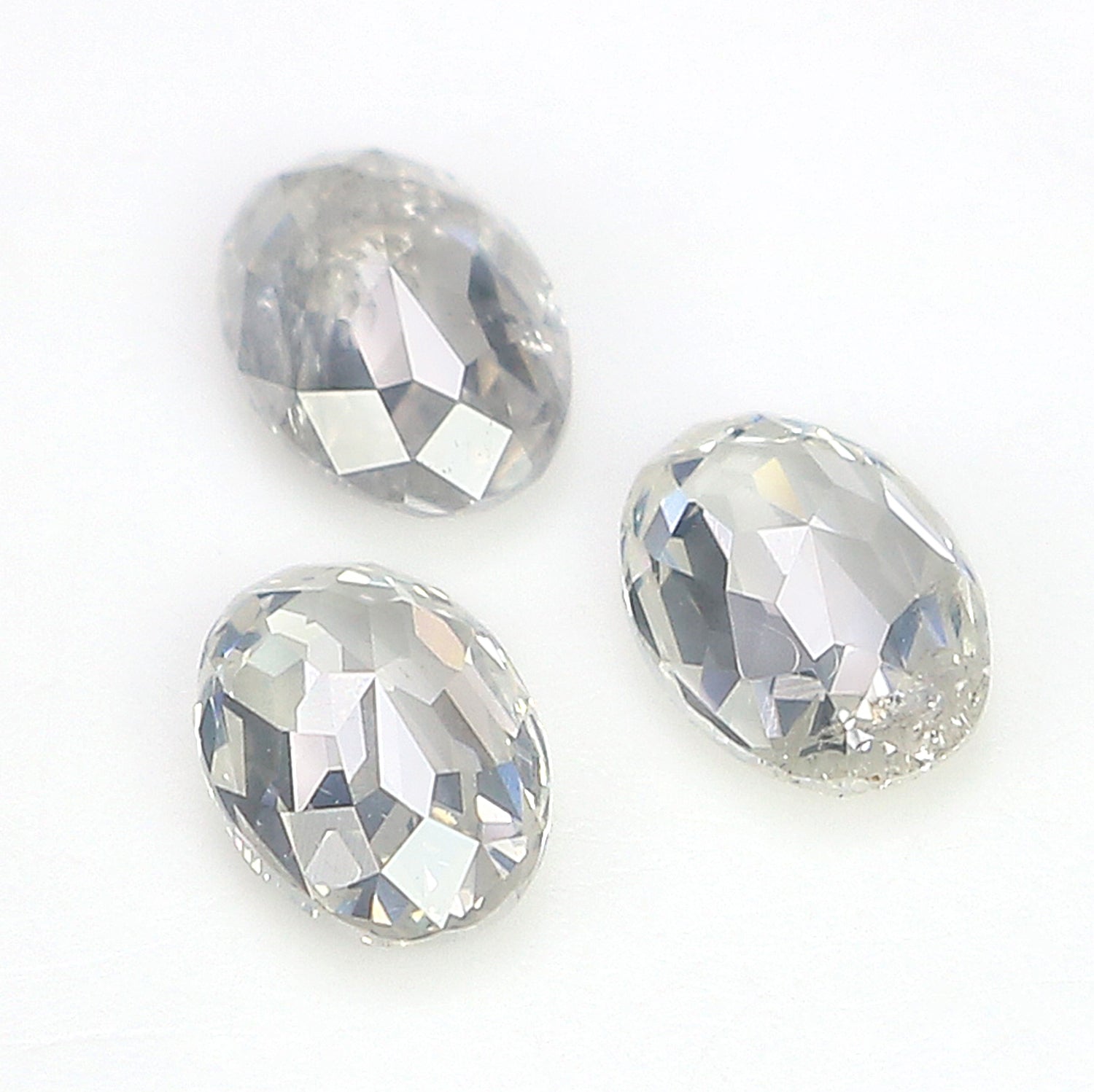 0.79 CT Natural Loose Oval Shape Diamond Grey Color Oval Cut Diamond 5.00 MM Natural Loose Grey Oval Diamond Oval Cut Diamond L3415