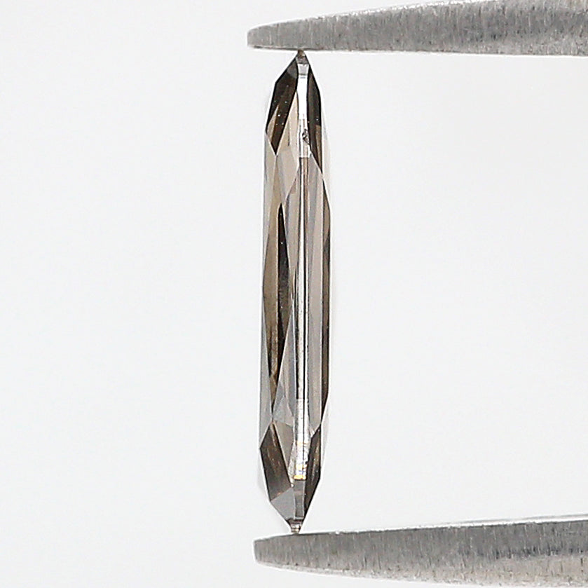 1.86 CT Cushion Rose Cut Salt And Pepper Lab Grown 10.45 MM Loose Diamond CVD Fancy Black Grey Color Lab Created Antique Cut Diamonds L3524