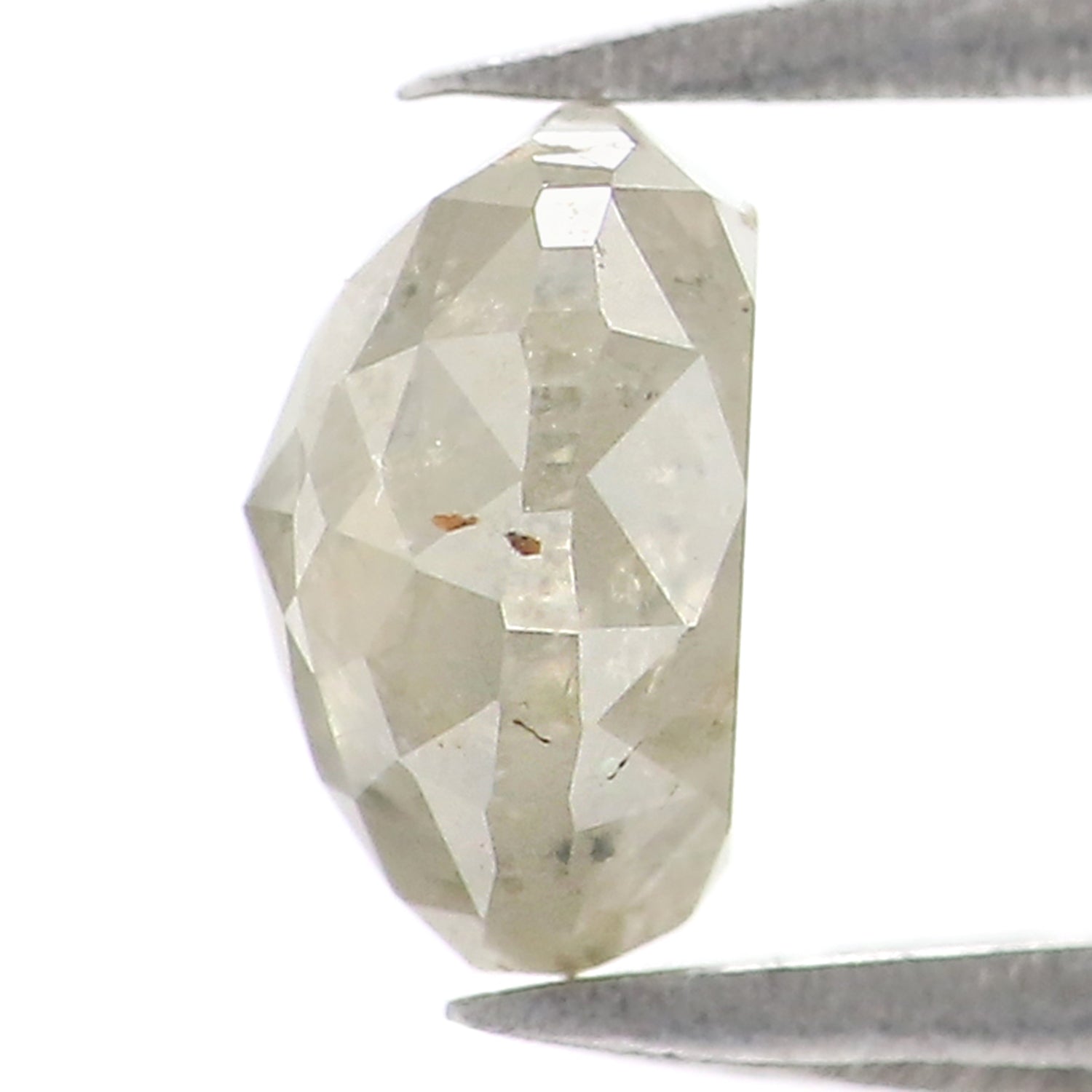 1.04 CT Natural Loose Heart Shape Diamond Grey Color Heart Cut Diamond 6.10 MM Natural Loose Grey Diamond Heart Rose Cut Diamond LQ2858