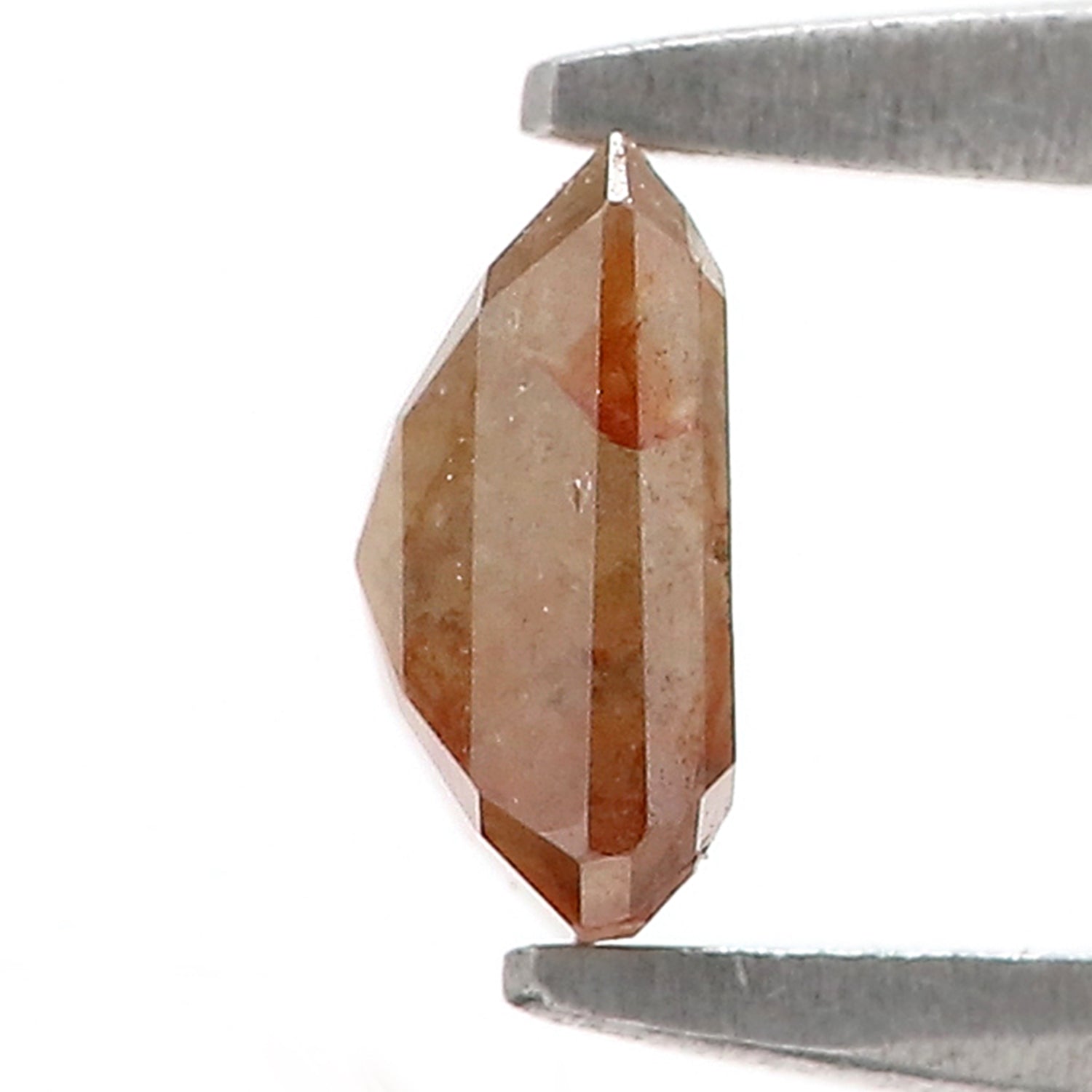 0.58 CT Natural Loose Emerald Shape Diamond Brown Color Emerald Diamond 5.30 MM Natural Diamond Brown ColorEmerald Rose Cut Diamond N2653