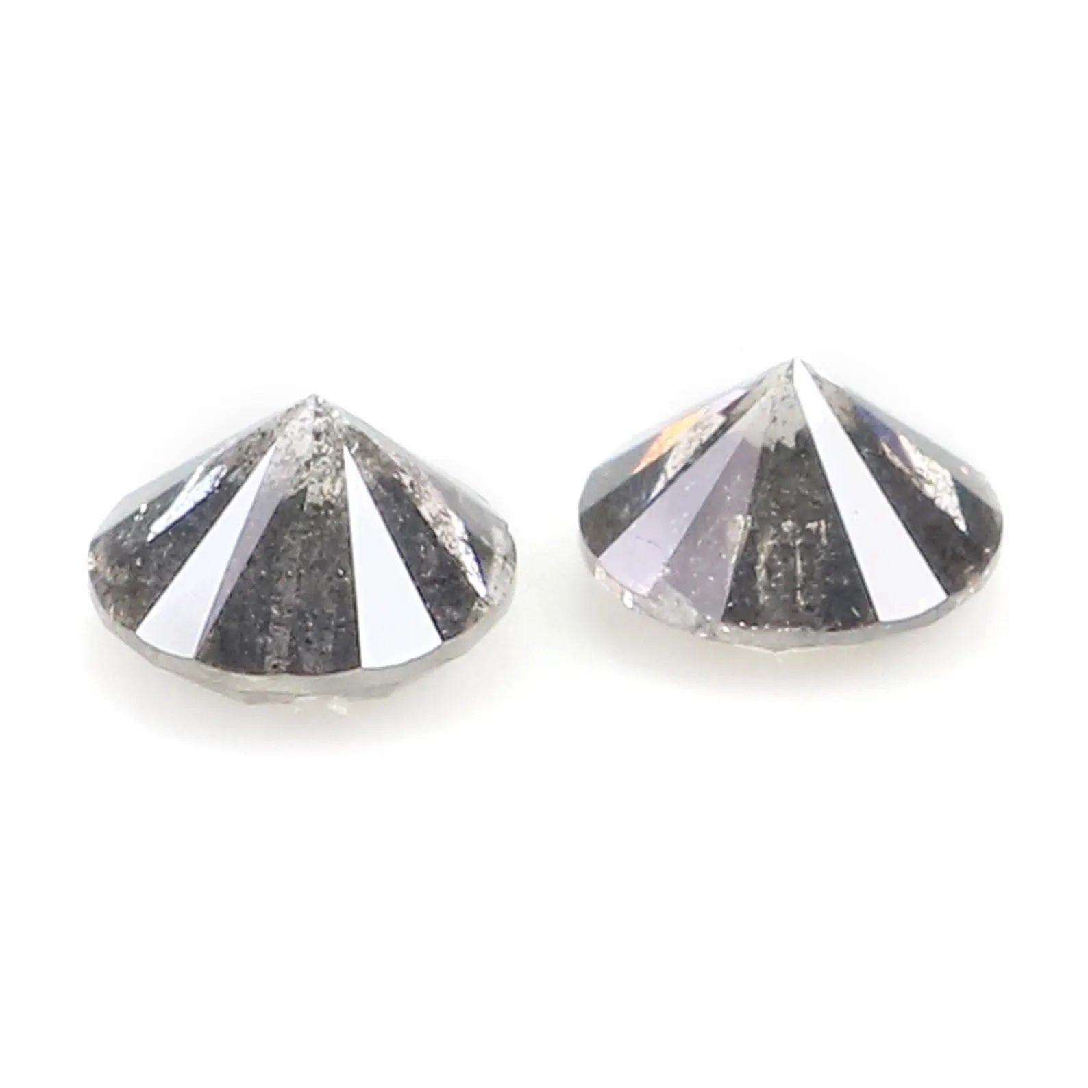 0.47 CT Natural Loose Round Brilliant Cut Diamond Salt And Pepper Diamond 3.85 MM Natural Diamond Black Grey Color Round Cut Diamond NQ2300