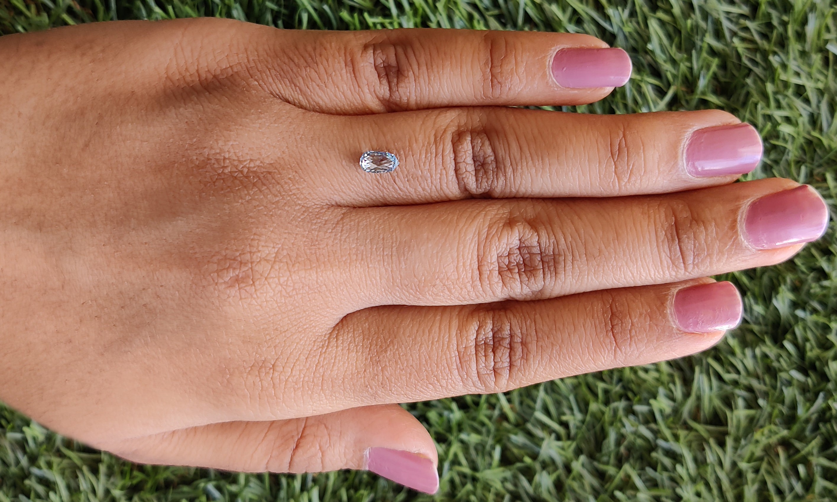 0.75 CT Lab Grown Briolette Cut Diamond Blue Color VS2 Clarity Diamond Lab Grown CVD Diamond Lab Created Drop Rose Cut Diamond L3496