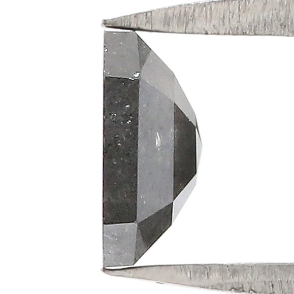 1.33 CT Natural Loose Asscher Shape Diamond Salt And Pepper Asscher Shape Diamond 6.90 MM Black Grey Color Asscher Rose Cut Diamond QL3029