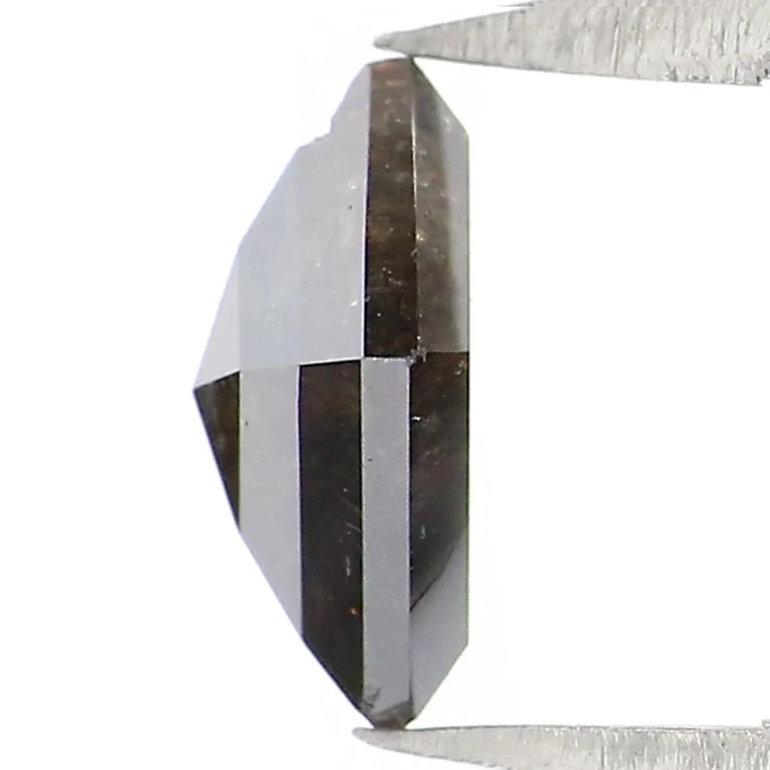 0.57 Ct Natural Loose Kite Shape Diamond Brown Black Color Kite Cut Diamond 6.80 MM Natural Brown Black Color Kite Rose Cut Diamond NQ8756