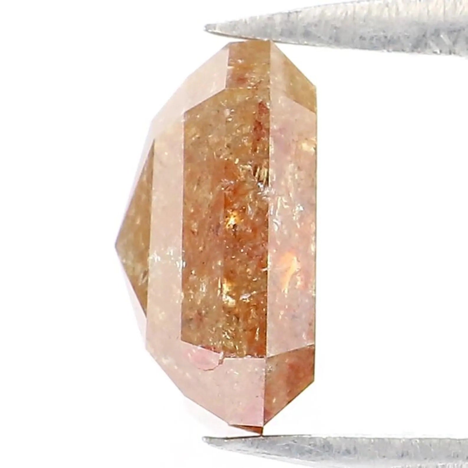 1.33 Ct Natural Loose Emerald Shape Diamond Brown Color Emerald Diamond 7.00 MM Natural Loose Brown Color Emerald Rose Cut Diamond NQ587