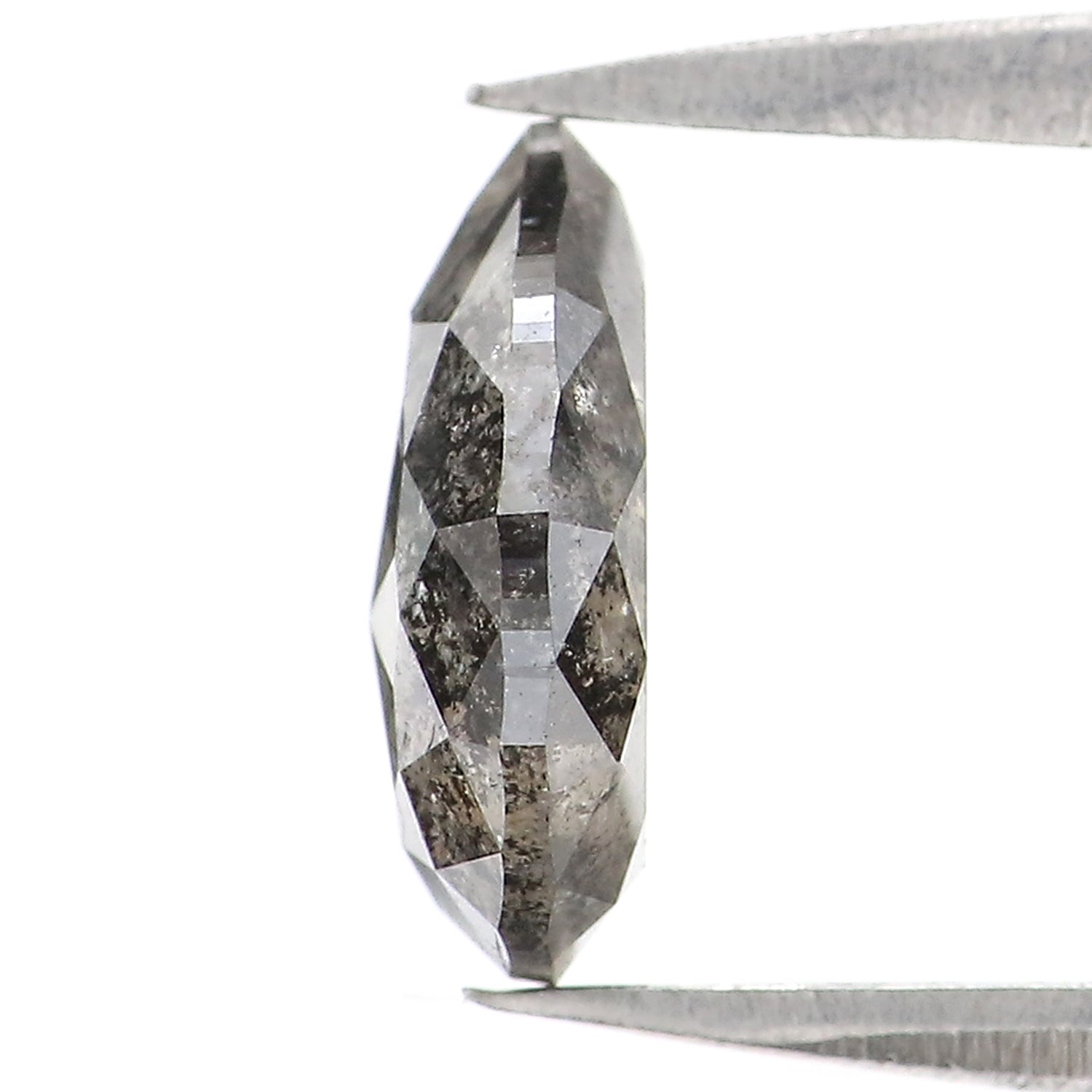 1.09 CT Natural Loose Pear Diamond Salt And Pepper Pear Diamond Natural Loose Diamond 8.00 MM Pear Rose Cut Diamond Pear Cut Diamond LQ3005