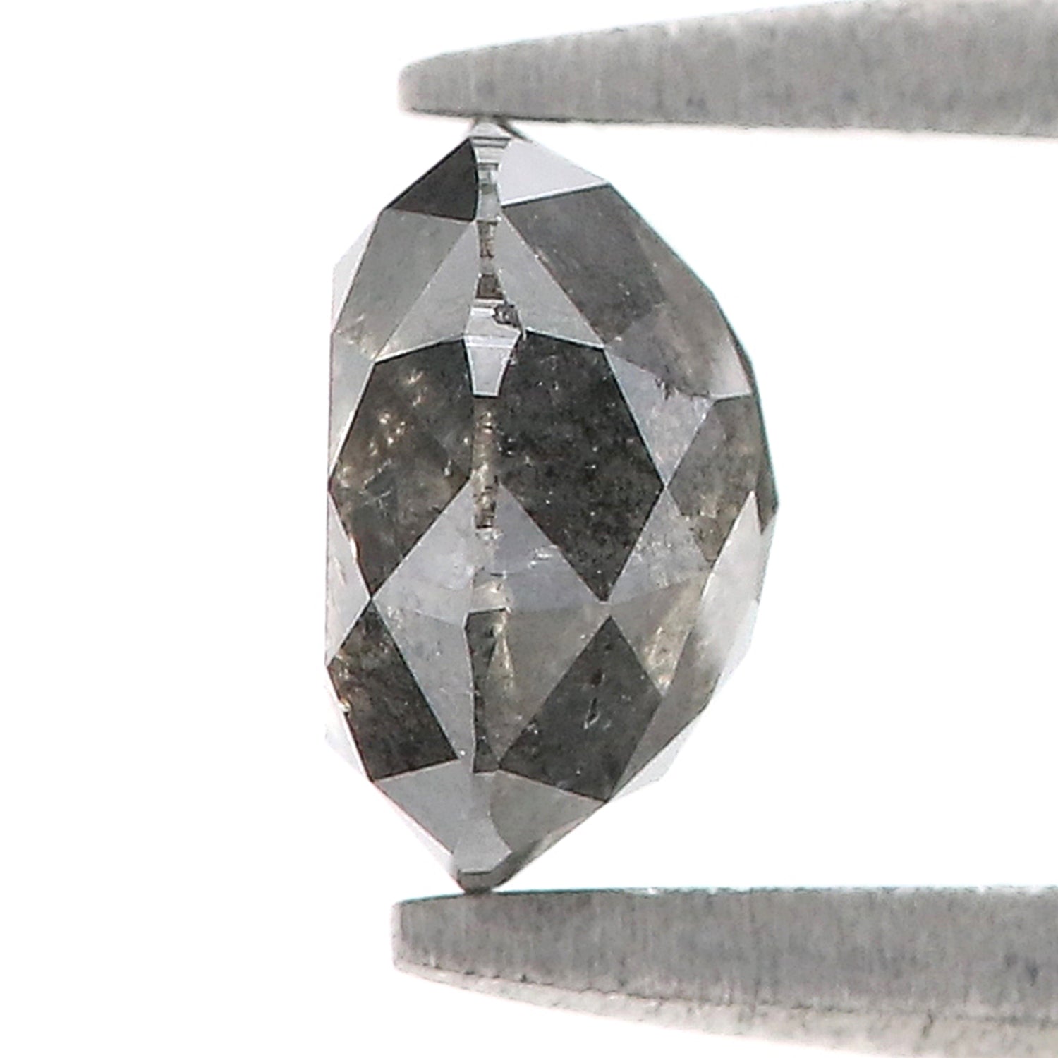 0.89 CT Natural Loose Round Rose Cut Diamond Salt And Pepper Round Diamond 5.60 MM Natural Loose Black Grey Round Rose Cut Diamond LQ1893