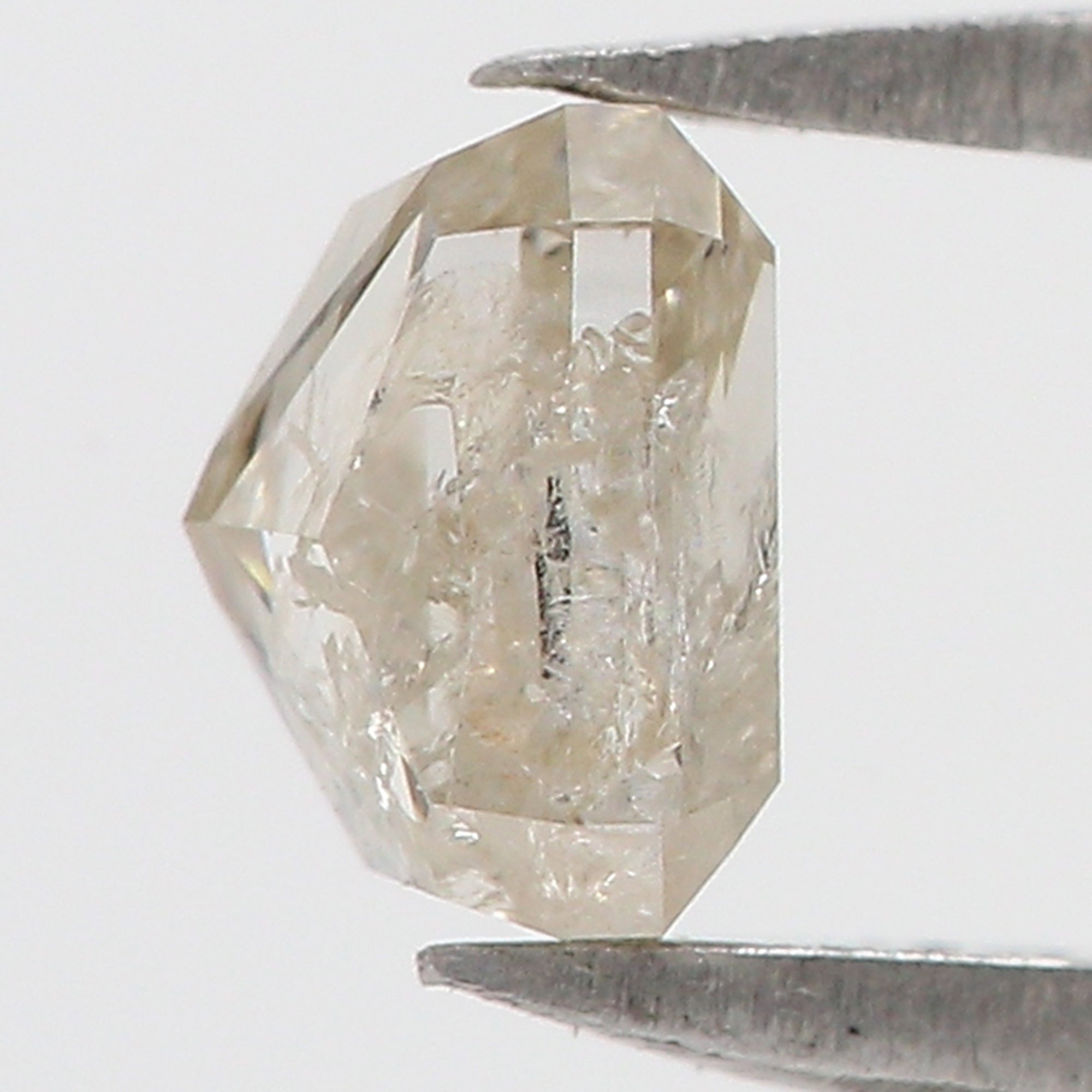 0.69 CT Natural Loose Emerald Shape Diamond Grey Color Emerald Diamond 4.90 MM Natural Yellow Color Emerald Brilliant Cut Diamond QLB5966