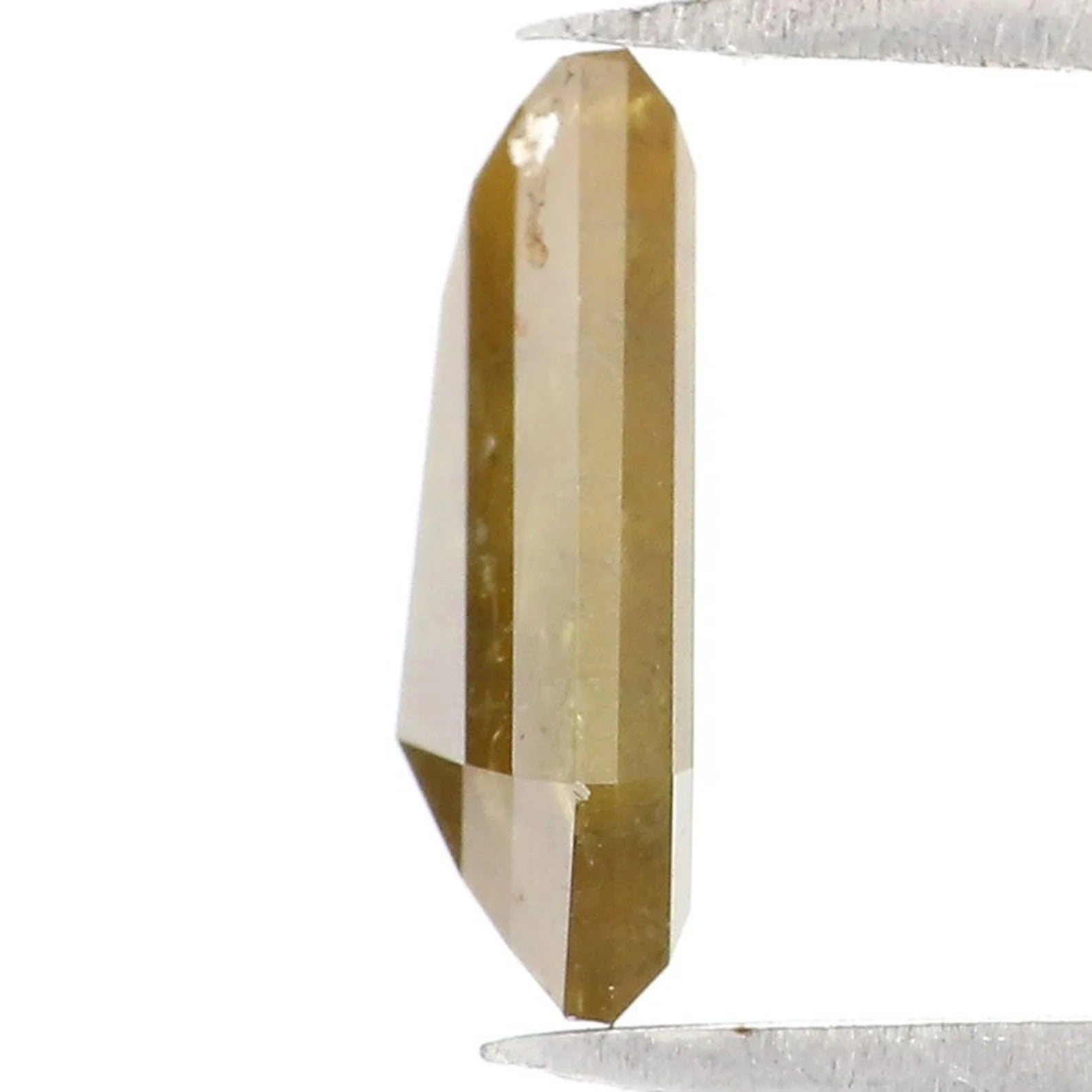 1.14 CT Natural Loose Coffin Shape Diamond Yellow Color Coffin Diamond 8.80 MM Natural Diamond Green Color Coffin Rose Cut Diamond QN1879