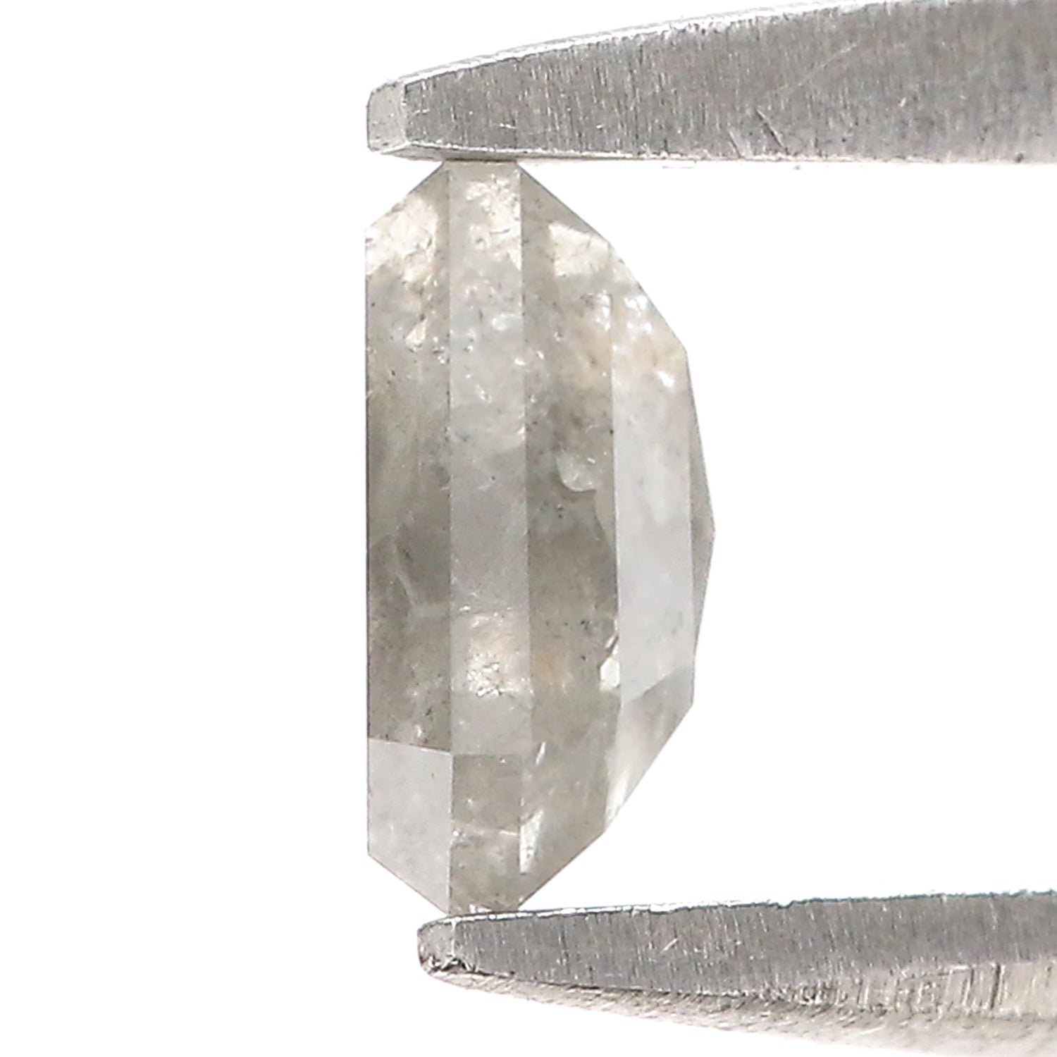 0.65 CT Natural Loose Coffin Shape Diamond Salt And Pepper Coffin Shape Diamond 5.40 MM Black Grey Color Coffin Rose Cut Diamond QL5831