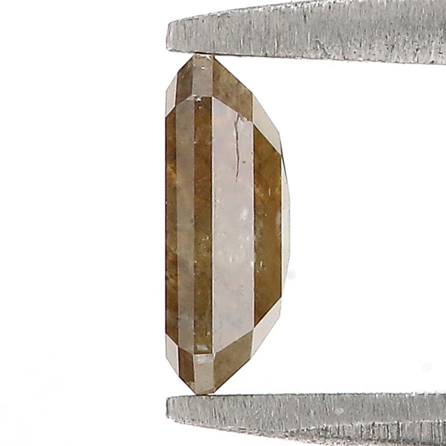 0.71 Ct Natural Loose Emerald Cut Diamond Green Brown Color Emerald Shape Diamond 6.35 MM Natural Loose Diamond Emerald Shape Diamond QL496