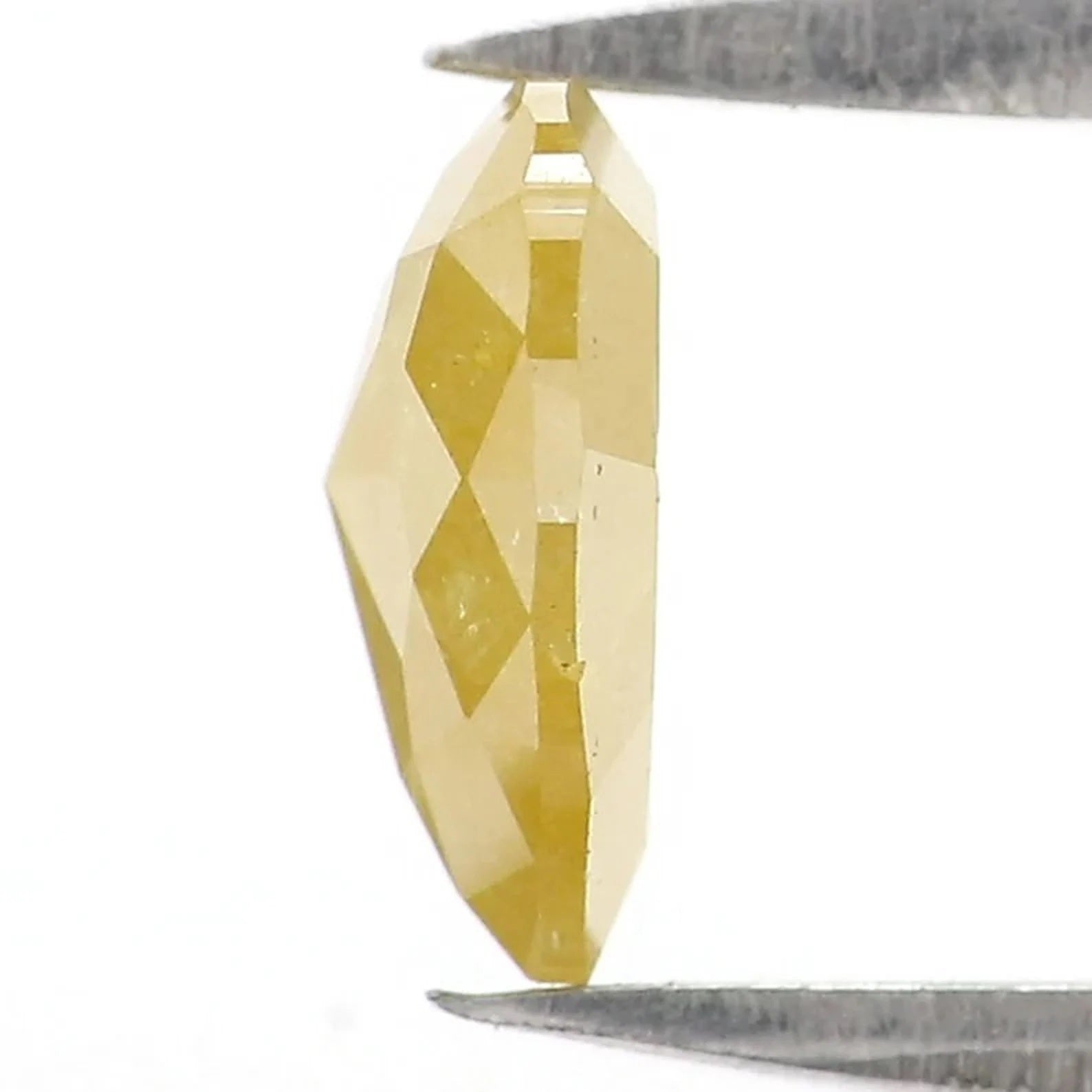 0.90 Ct Natural Loose Heart Shape Diamond Yellow Color Heart Cut Diamond 6.75 MM Natural Diamond Yellow Color Heart Rose Cut Diamond NQ2372