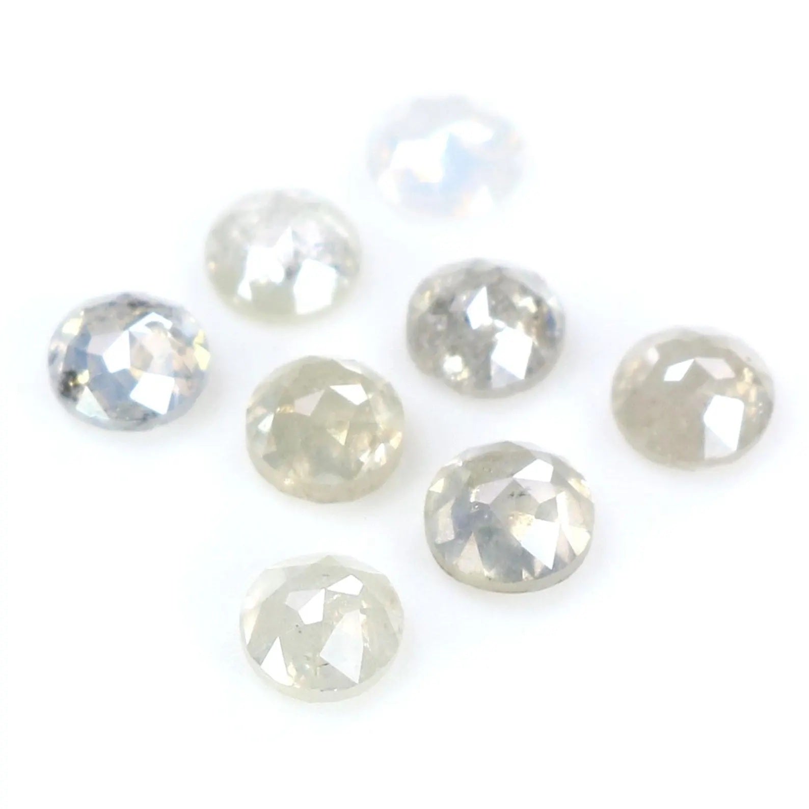 1.32 CT Natural Loose Round Rose Cut Diamond Grey Color Round Shape Diamond 3.10 MM Natural Loose Grey Color Round Rose Cut Diamond NQ415