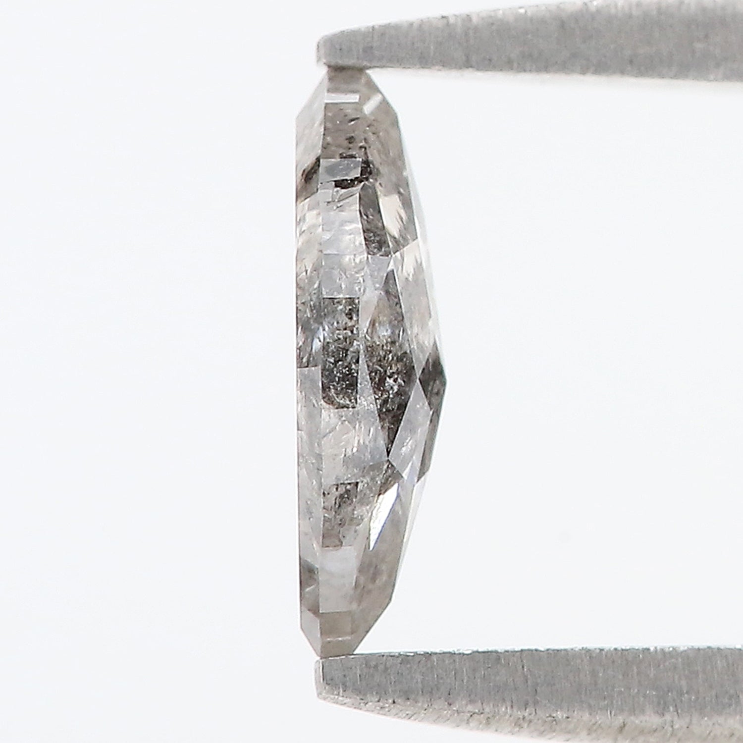 0.48 CT Natural Loose Marquise Shape Diamond Salt And Pepper Marquise Rose Cut Diamond 7.50 MM Black Grey Color Marquise Cut Diamond LQ1524