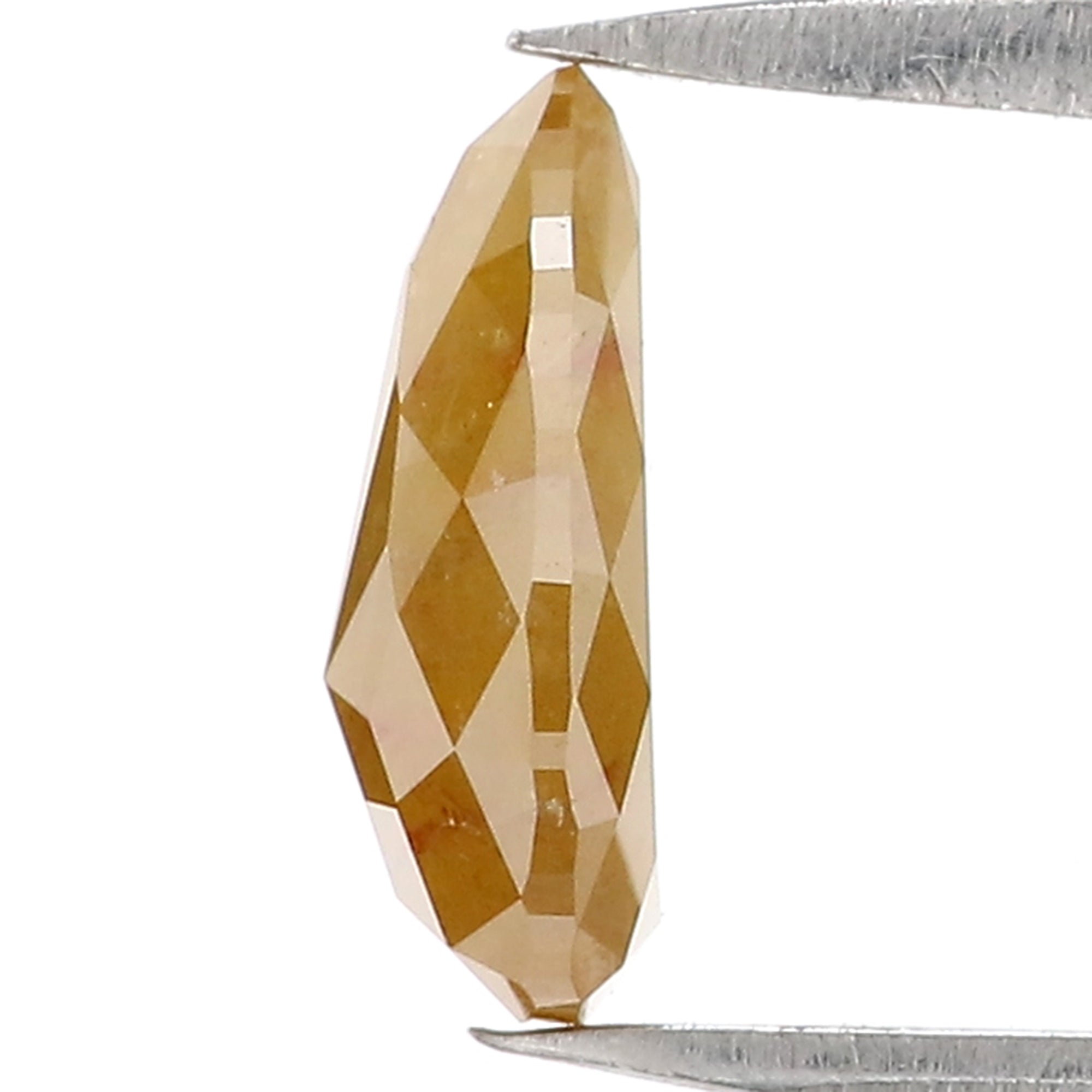 1.60 CT Natural Loose Pear Shape Diamond Yellow Color Pear Shape Diamond 9.40 MM Natural Loose Yellow Diamond Pear Rose Cut Diamond QK2263