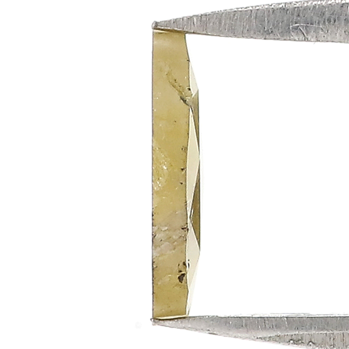 1.14 CT Natural Loose Slice Shape Diamond Yellow Color Irregular Cut Diamond 8.25 MM Natural Loose Diamond Slice Rose Cut Diamond LQ3025