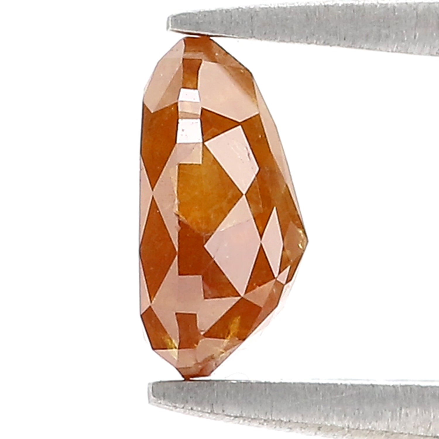 1.21 CT Natural Loose Pear Shape Diamond Brown Color Pear Diamond 7.70 MM Natural Loose Diamond Brown Color Pear Rose Cut Diamond N2660