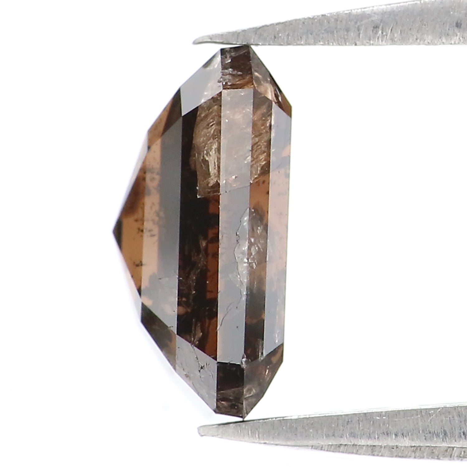 Natural Loose Emerald Diamond, Brown Color Diamond, Natural Loose Diamond, Emerald Rose Cut Diamond, 1.93 CT Emerald Shape Diamond KDL9595