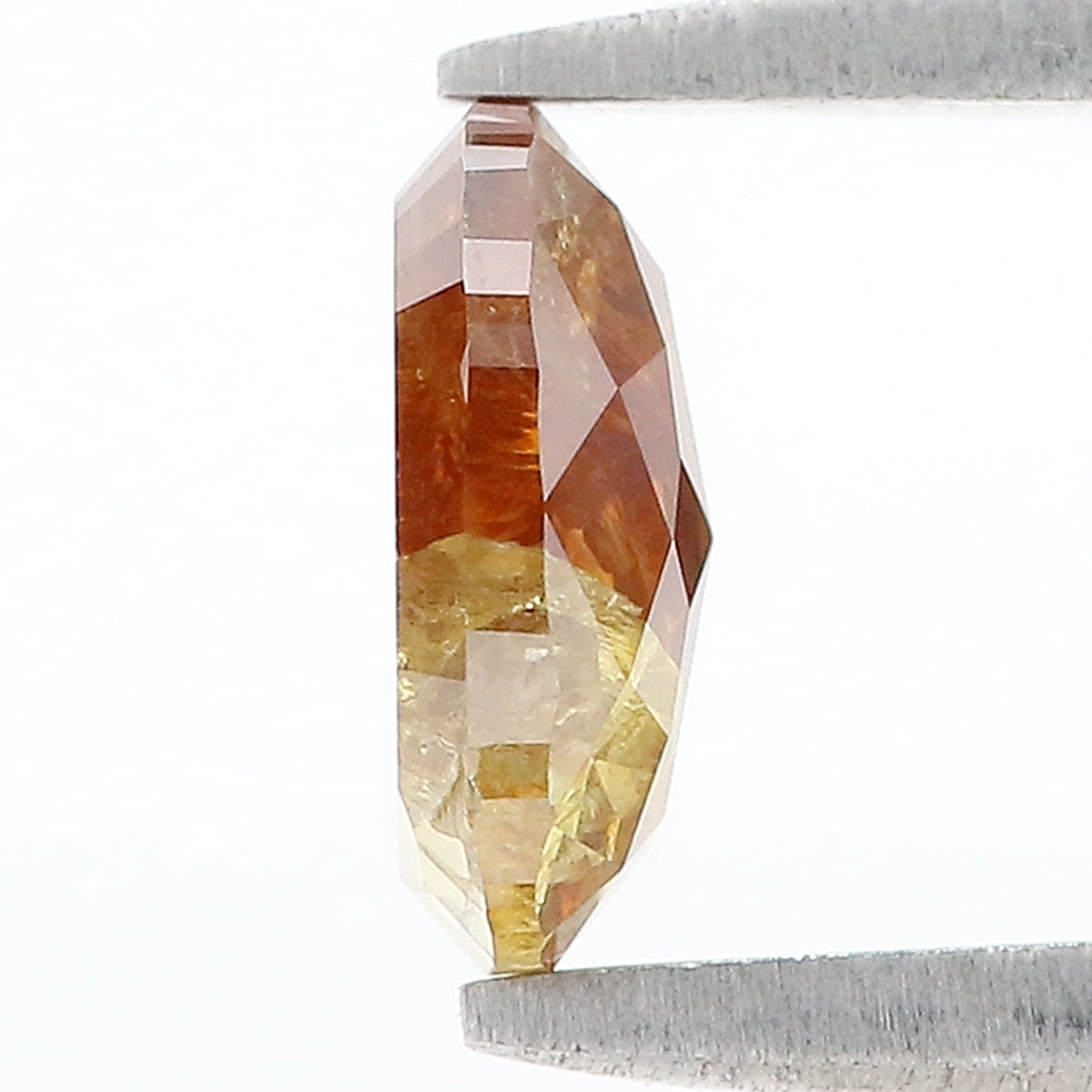 0.91 Ct Natural Loose Oval Shape Diamond Brown Yellow Color Oval Cut Diamond 7.05 MM Natural Brown Yellow Color Oval Rose Cut Diamond N1052