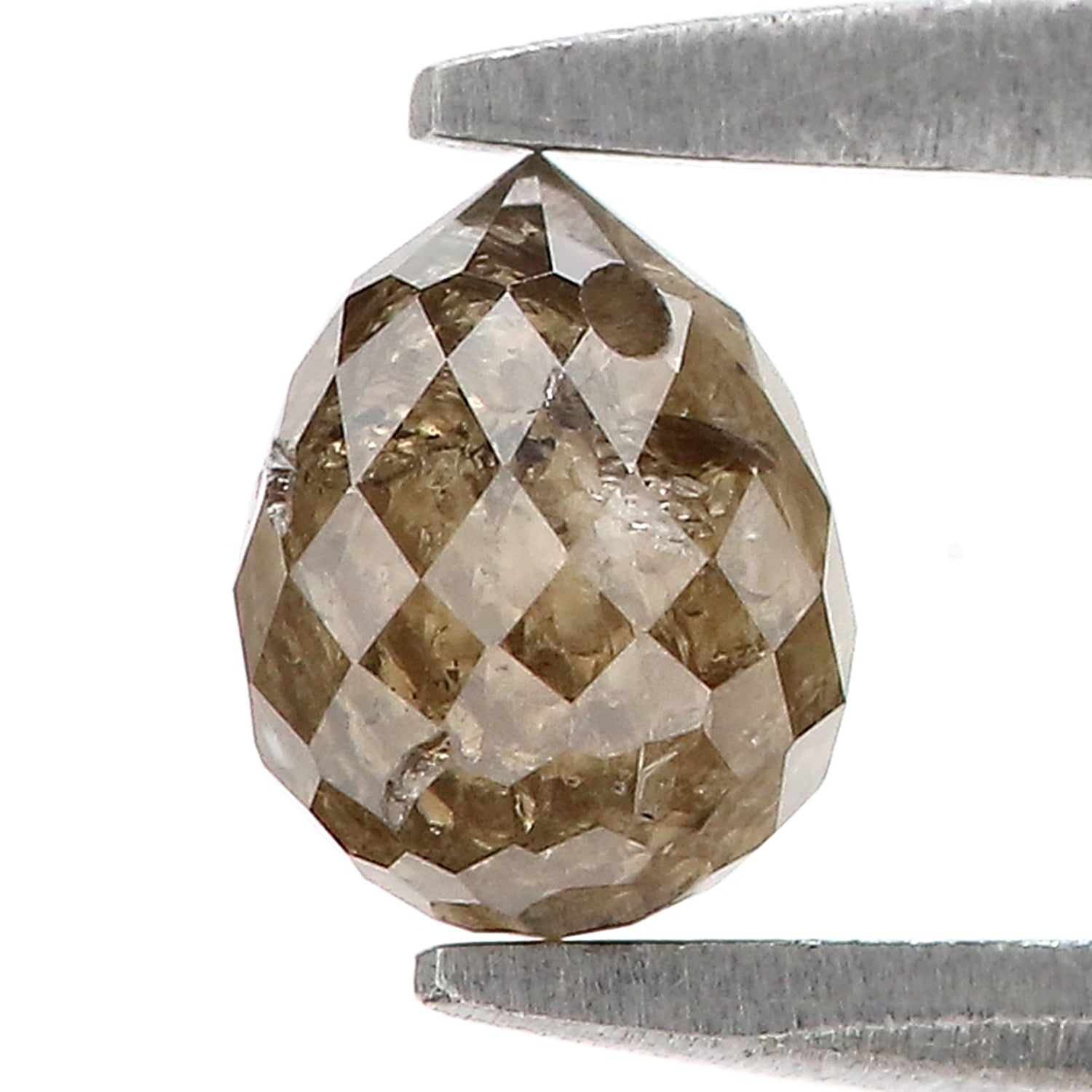 0.76 Ct Natural Loose Briolette Shape Diamond Brown Color Drop Cut Diamond 5.20 MM Natural Loose Yellow Color Briolette Cut Diamond LQ9839