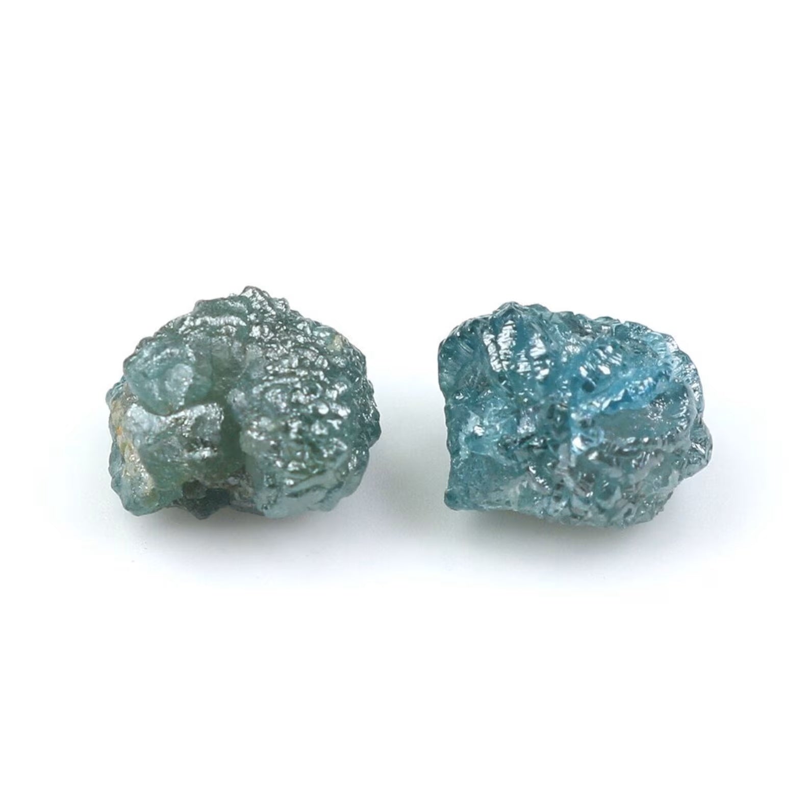 3.45 CT Natural Loose Rough Shape Diamond Blue Color Rough Cut Diamond 7.30 MM Natural Loose Diamond Blue Rough Irregular Cut Diamond NQ674