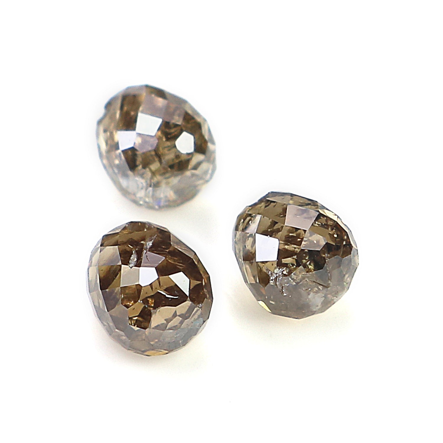 1.01 Ct Natural Loose Briolette Shape Diamond Brown Color Drop Diamond 3.70 MM Natural Loose Brown Color Briolette Rose Cut Diamond LQ9889