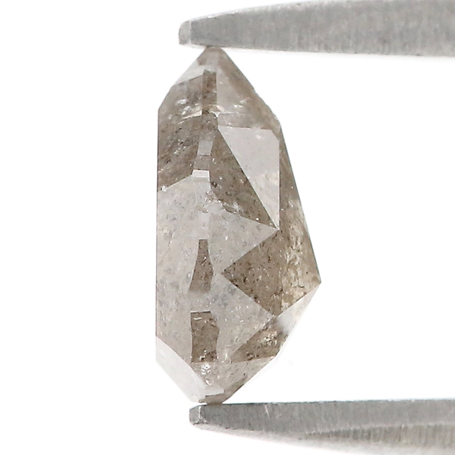 0.98 CT Natural Loose Pear Shape Diamond Salt And Pepper Pear Diamond 7.30 MM Natural Loose Diamond Grey Color Pear Rose Cut Diamond LQ7712