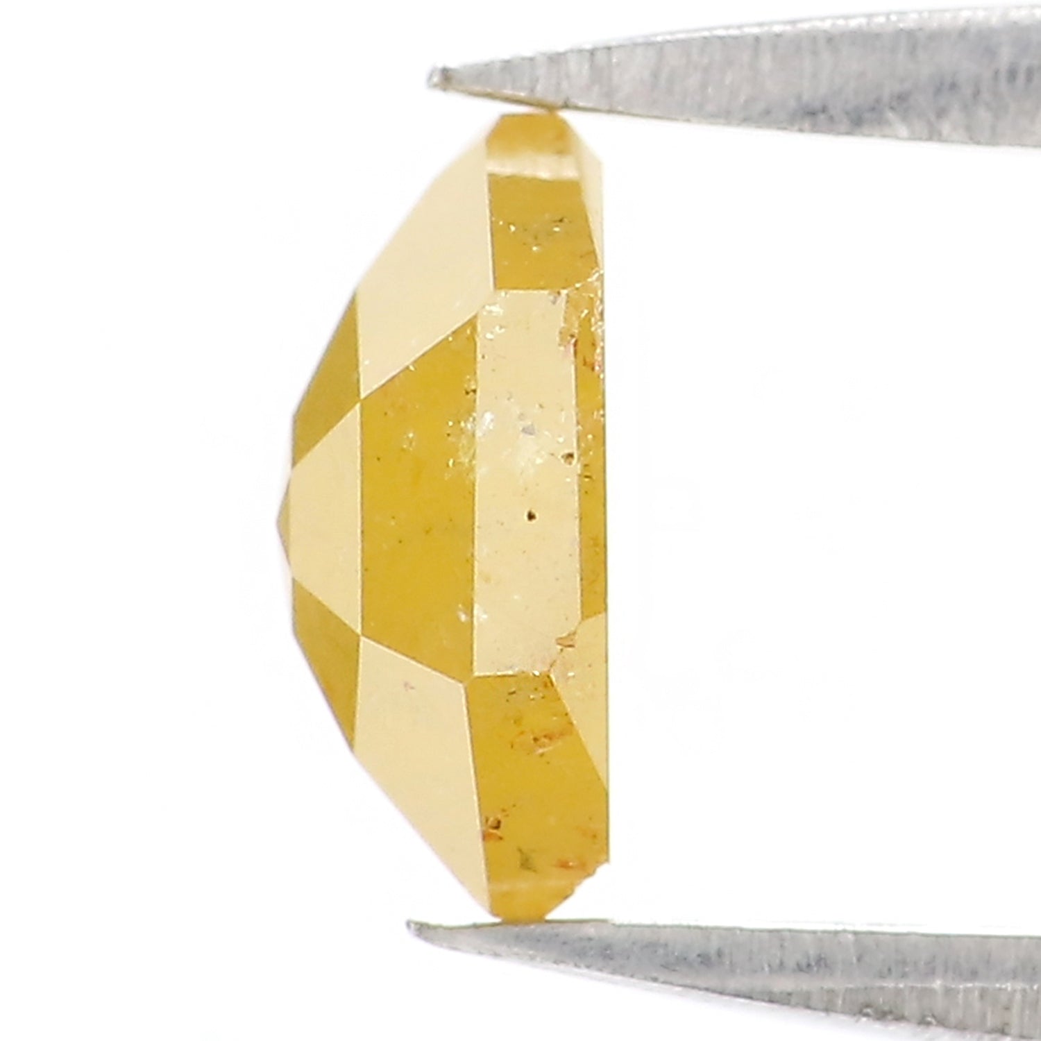 0.89 CT Natural Loose Hexagon Shape Diamond Yellow Color Hexagon Cut Diamond 5.80 MM Natural Yellow Color Hexagon Rose Cut Diamond KQ1279