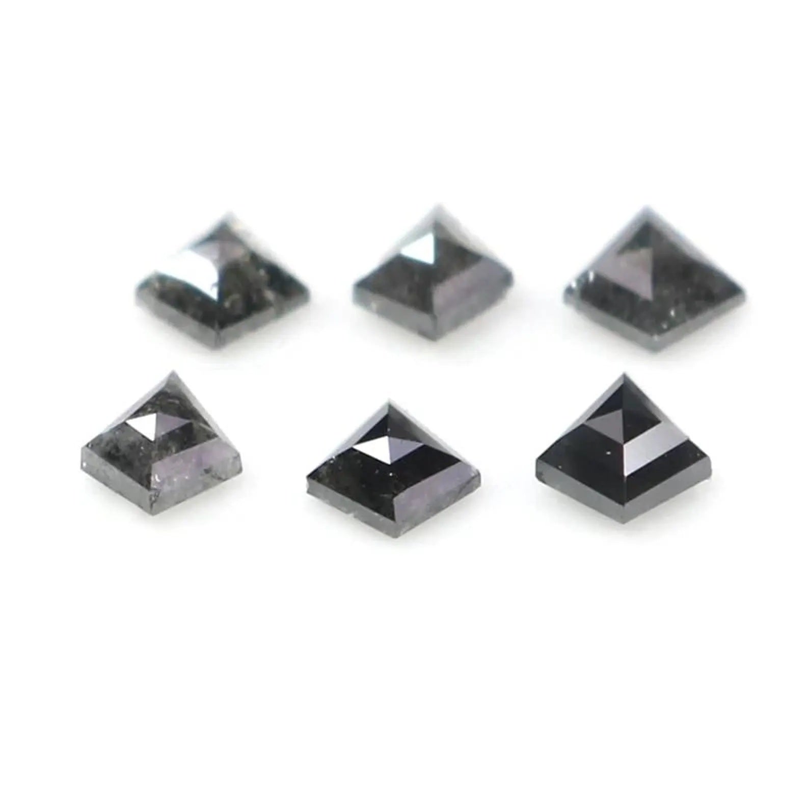 0.40 CT Natural Loose Kite Shape Diamond Salt And Pepper Kite Diamond 3.60 MM Natural Loose Black Grey Color Kite Rose Cut Diamond NQ2351