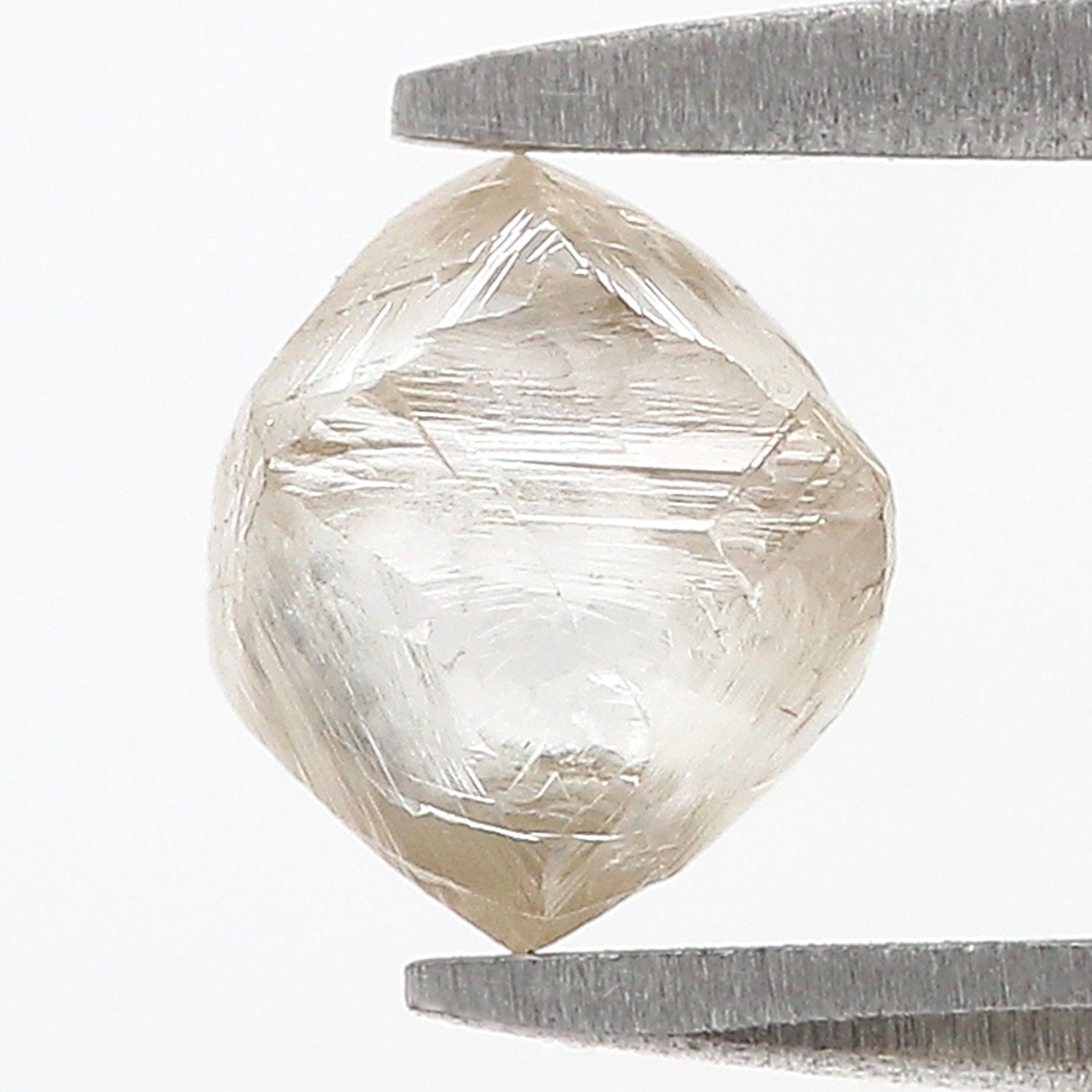 1.32 CT Natural Loose Rough Shape Diamond White-K Color Irregular Cut Diamond 6.40 MM Natural Loose White-K Color Rough UnCut Diamond L3541