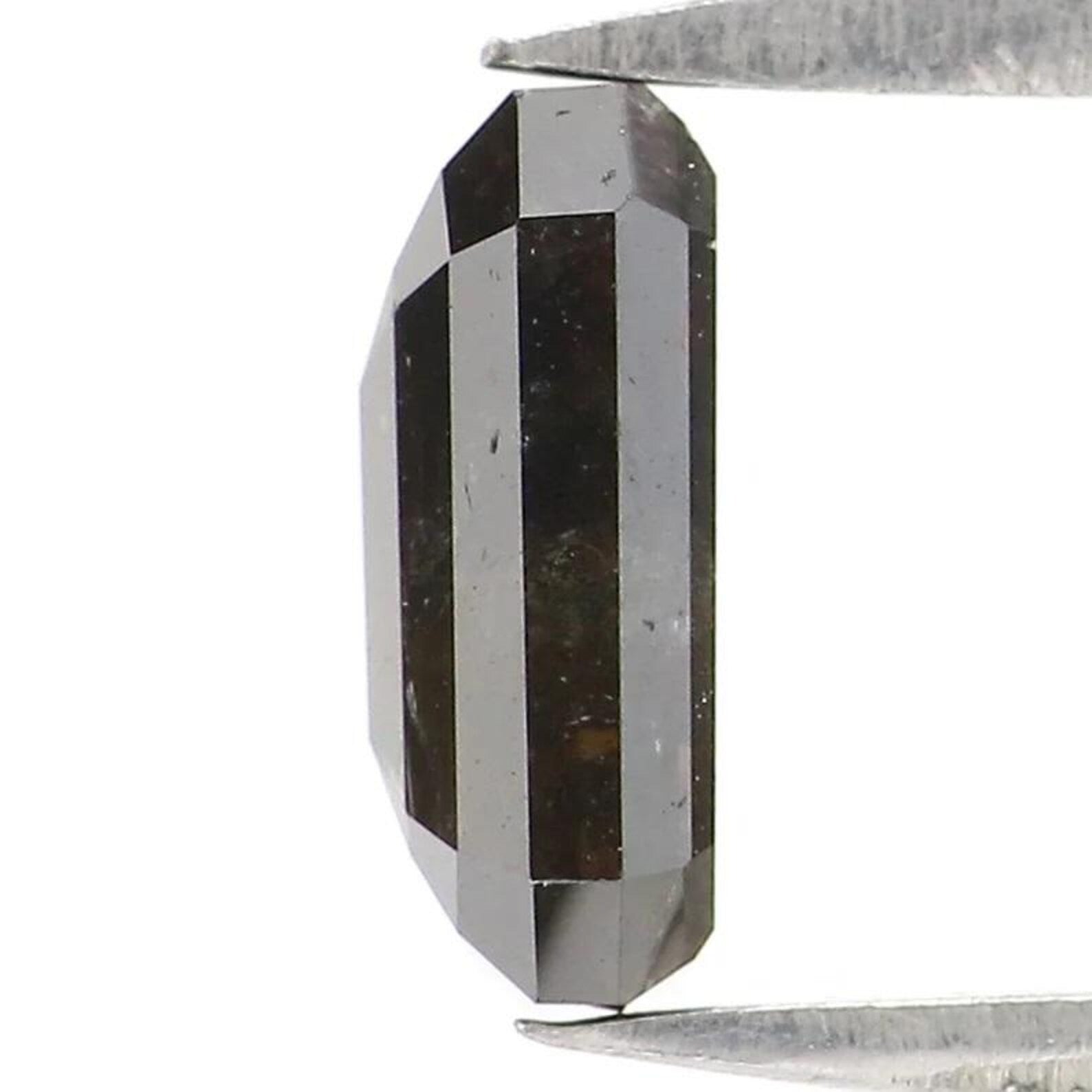 1.19 CT Natural Loose Emerald Shape Diamond Brown Color Emerald Diamond 7.55 MM Natural Diamond Brown Color Emerald Rose Cut Diamond NQ2361