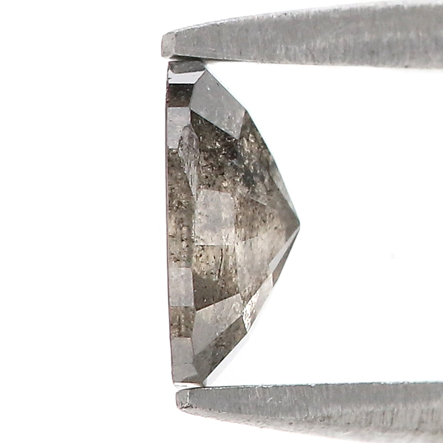 0.74 CT Natural Loose Cushion Shape Diamond Salt And Pepper Cushion Cut Diamond 6.40 MM Natural Black Grey Cushion Rose Cut Diamond LQ1784