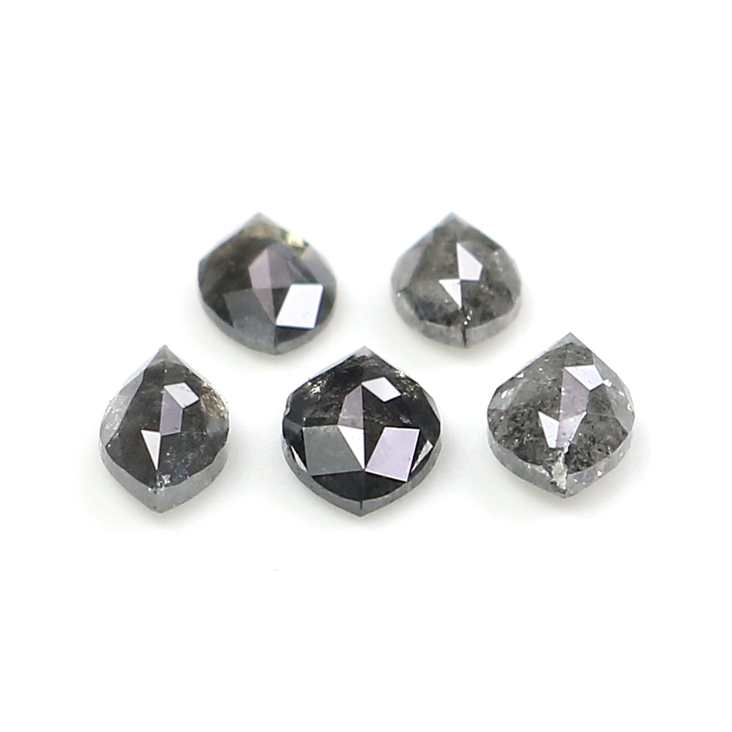 1.06 CT Natural Loose Marquise Shape Diamond Salt And Pepper Marquise Cut Diamond 4.95 MM Black Grey Color Marquise Rose Cut Diamond LQ2915