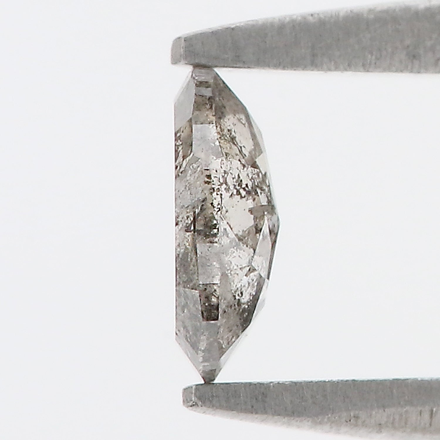 0.36 CT Natural Loose Oval Shape Diamond Salt And Pepper Oval Diamond 5.50 MM Natural Diamond Black Grey Color Oval Rose Cut Diamond LQ424