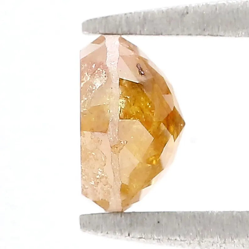 0.92 CT Natural Loose Rose Cut Diamond Dark Yellow Color Round Shape Diamond 5.70 MM Natural Loose Diamond Round Rose Cut Diamond NQ7112