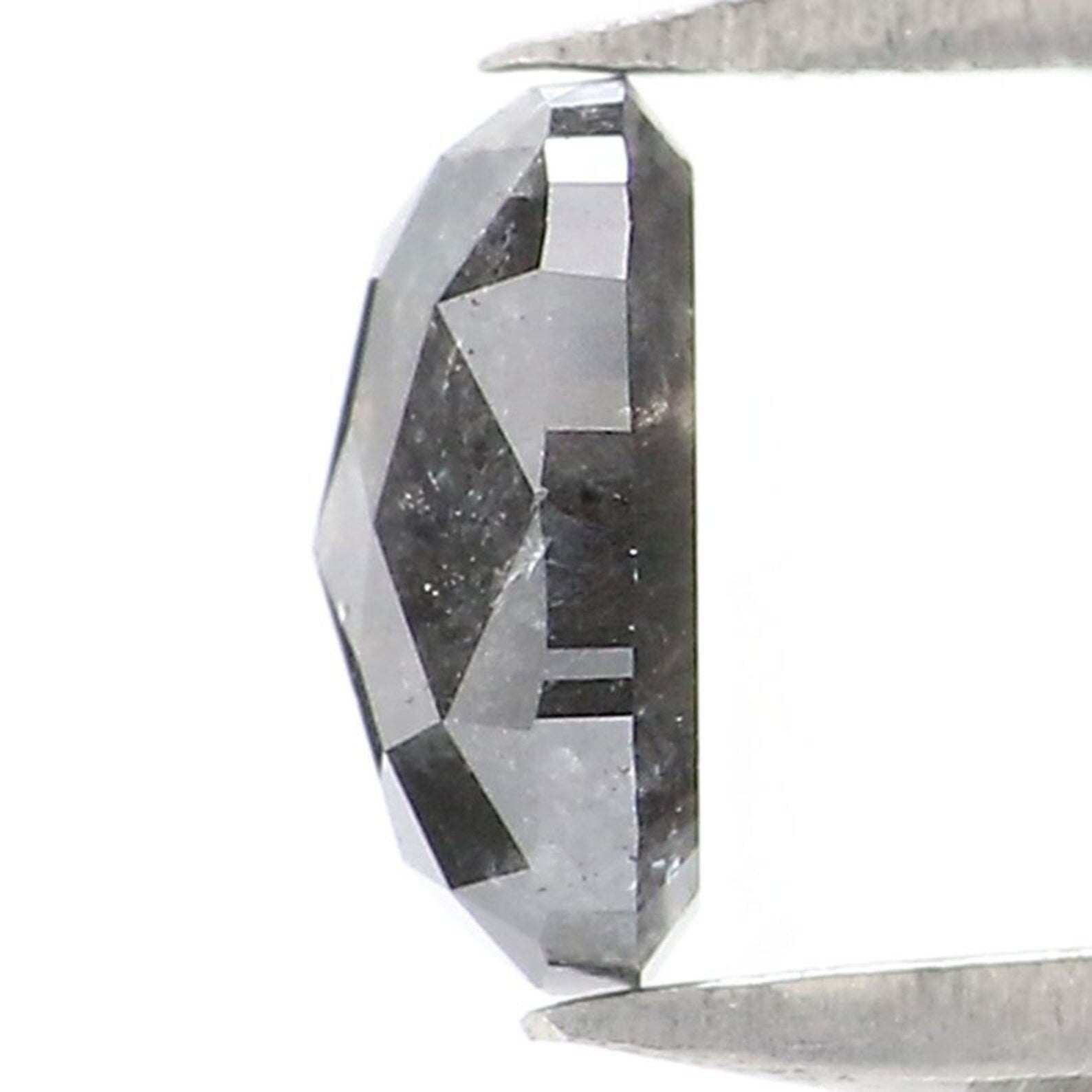 0.53 CT Natural Loose Oval Shape Diamond Salt And Pepper Oval Cut Diamond 5.55 MM Natural Loose Diamond Oval Shape Rose Cut Diamond NQ2048